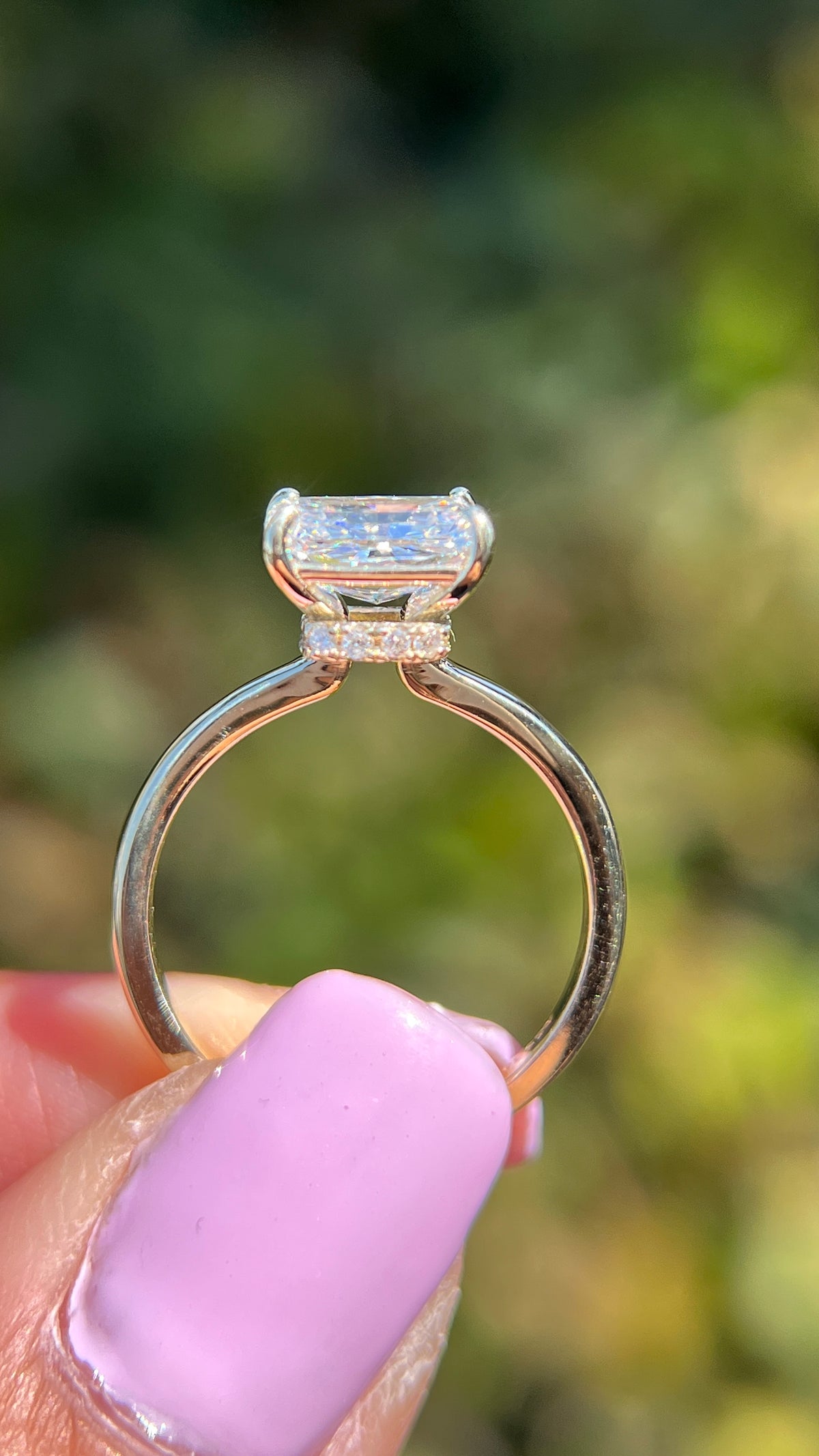 Sophi 1.51ct E-VS1 Radiant Cut Lab Grown Diamond Engagement Ring 14K Gold