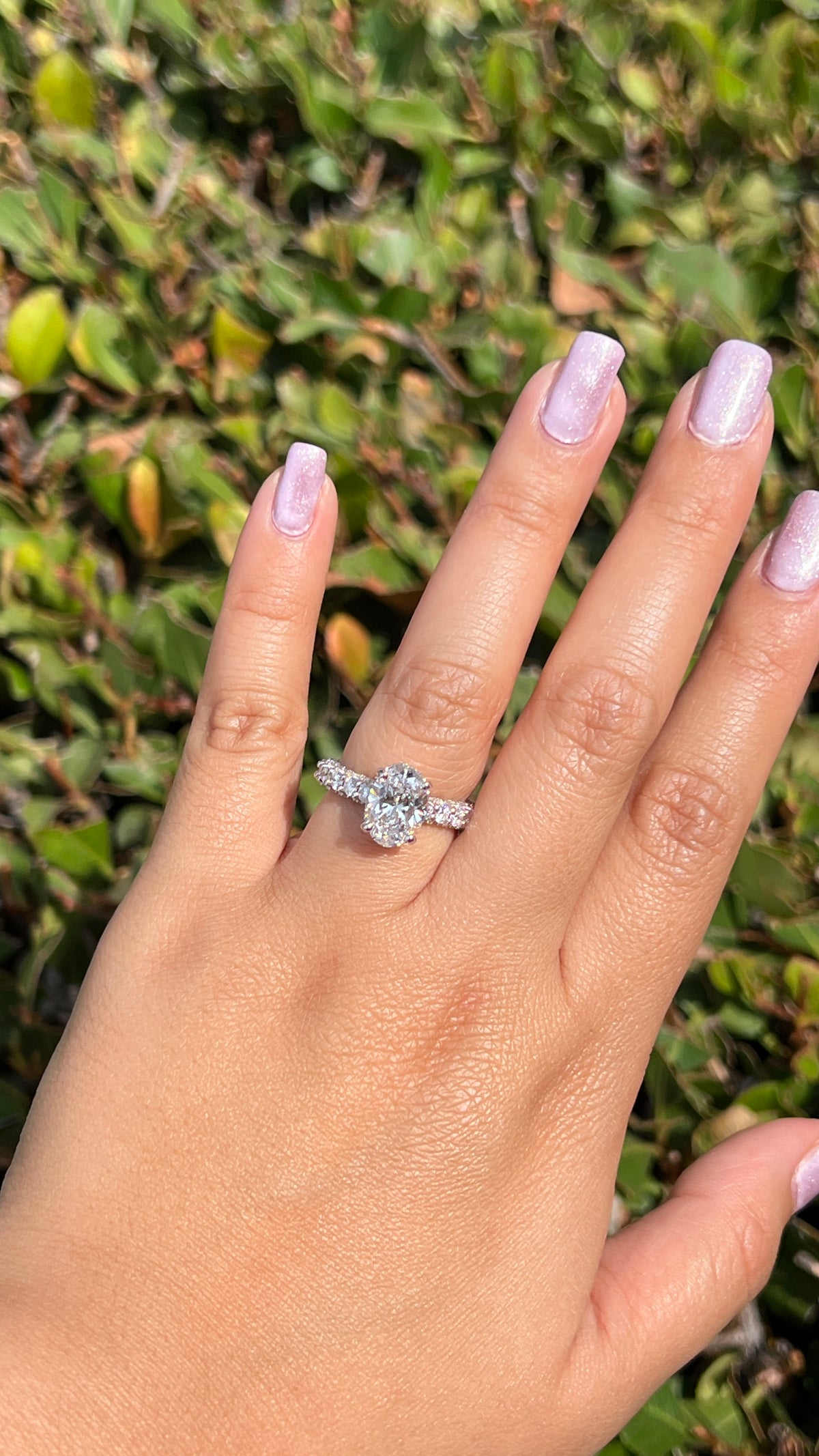 Christi 2.50ct E-VS1 Oval Cut Lab Grown Diamond Engagement Ring 14K Gold