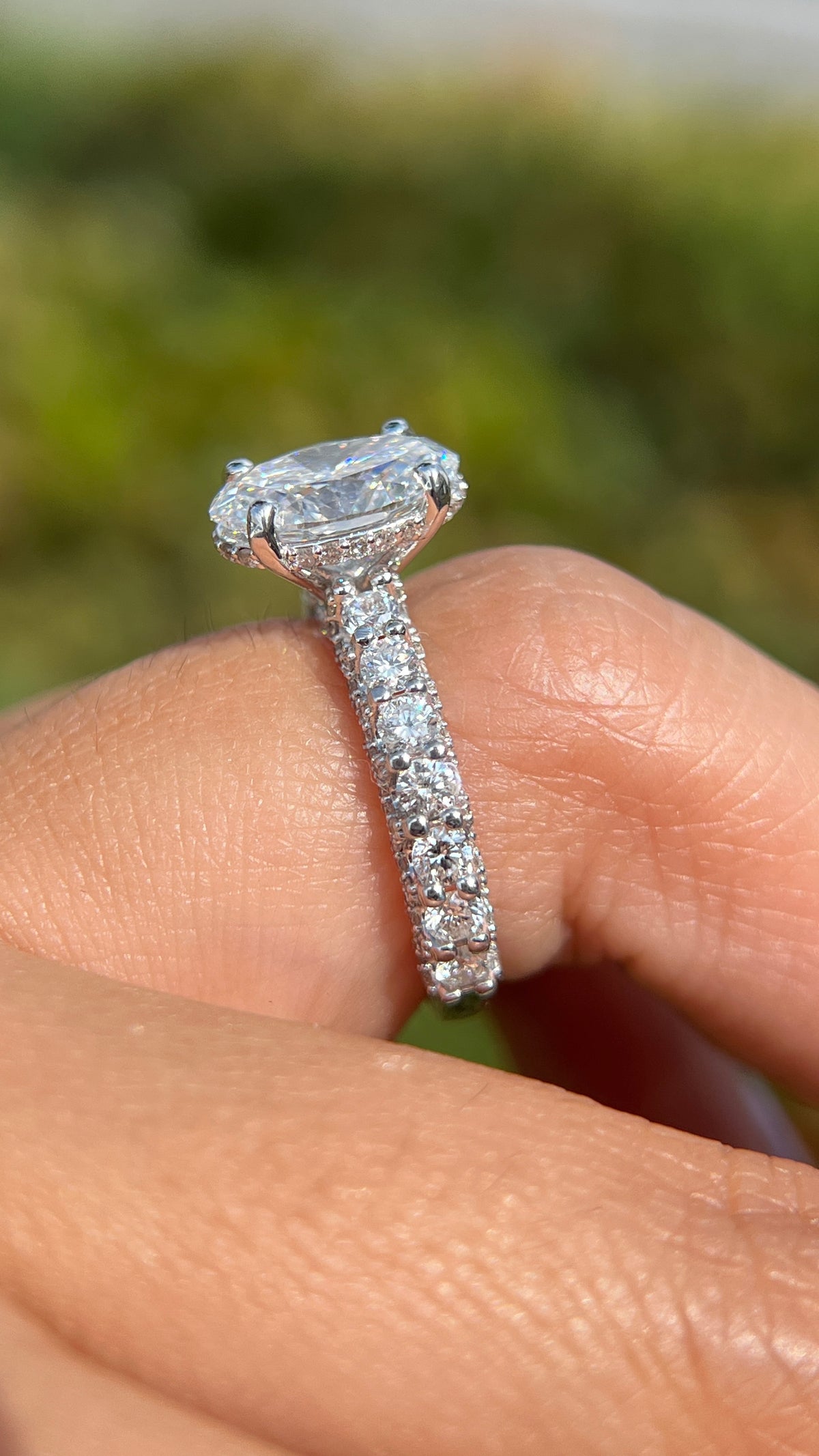 Christi 2.50ct E-VS1 Oval Cut Lab Grown Diamond Engagement Ring 14K Gold