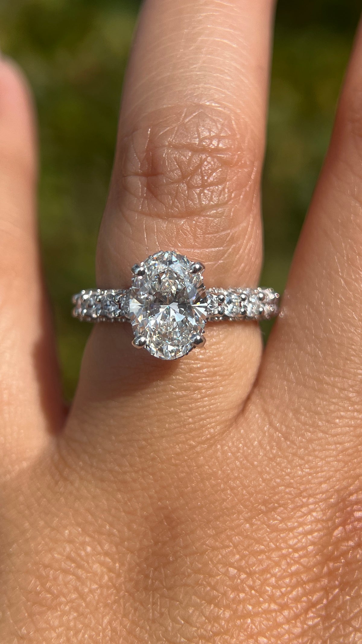 Christi 2.50ct E-VS1 Oval Cut Lab Grown Diamond Engagement Ring 14K Gold