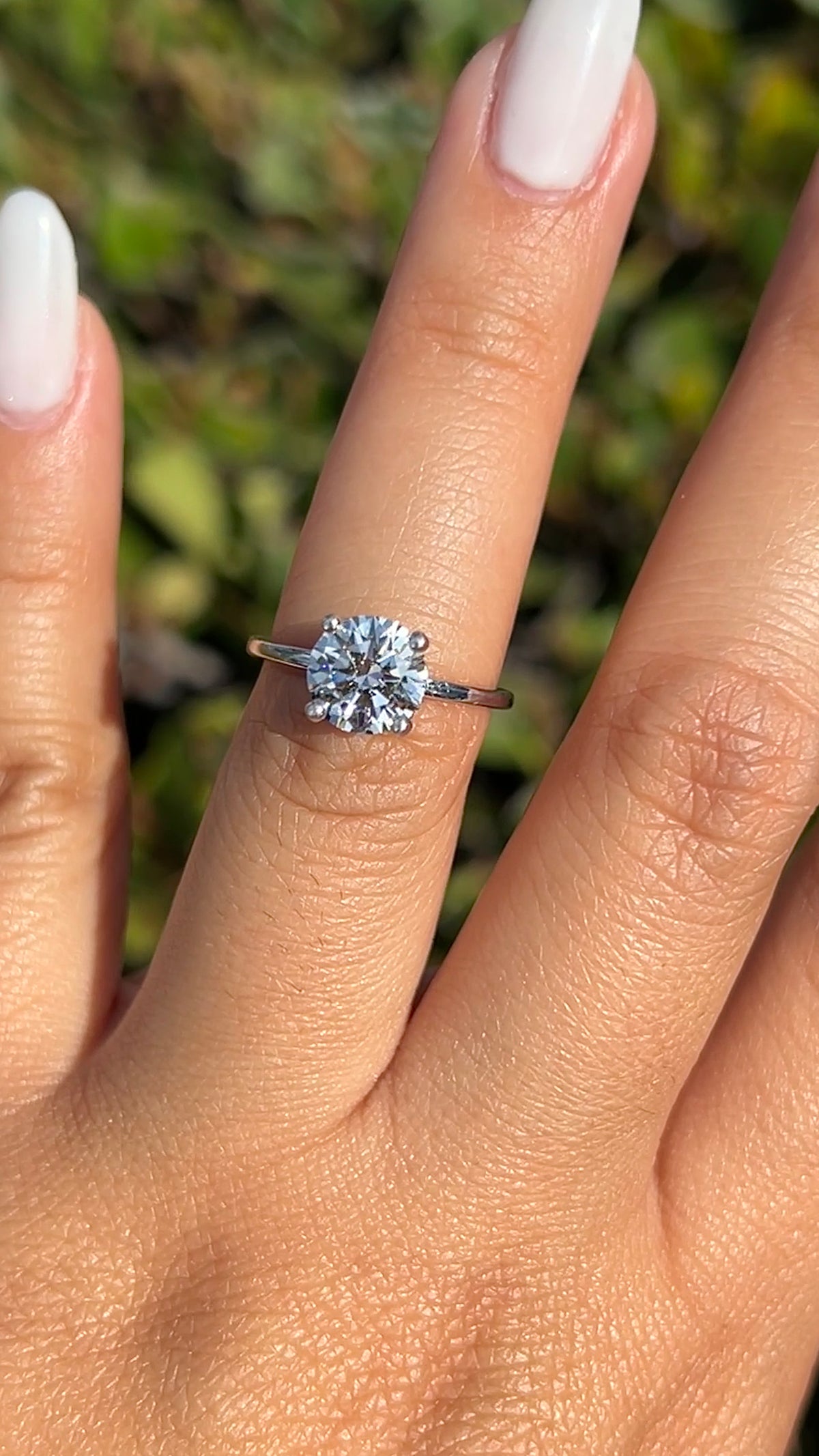 Evie 1.58ct E-VS1 Round Cut Lab Grown Diamond Engagement Ring 14K Gold