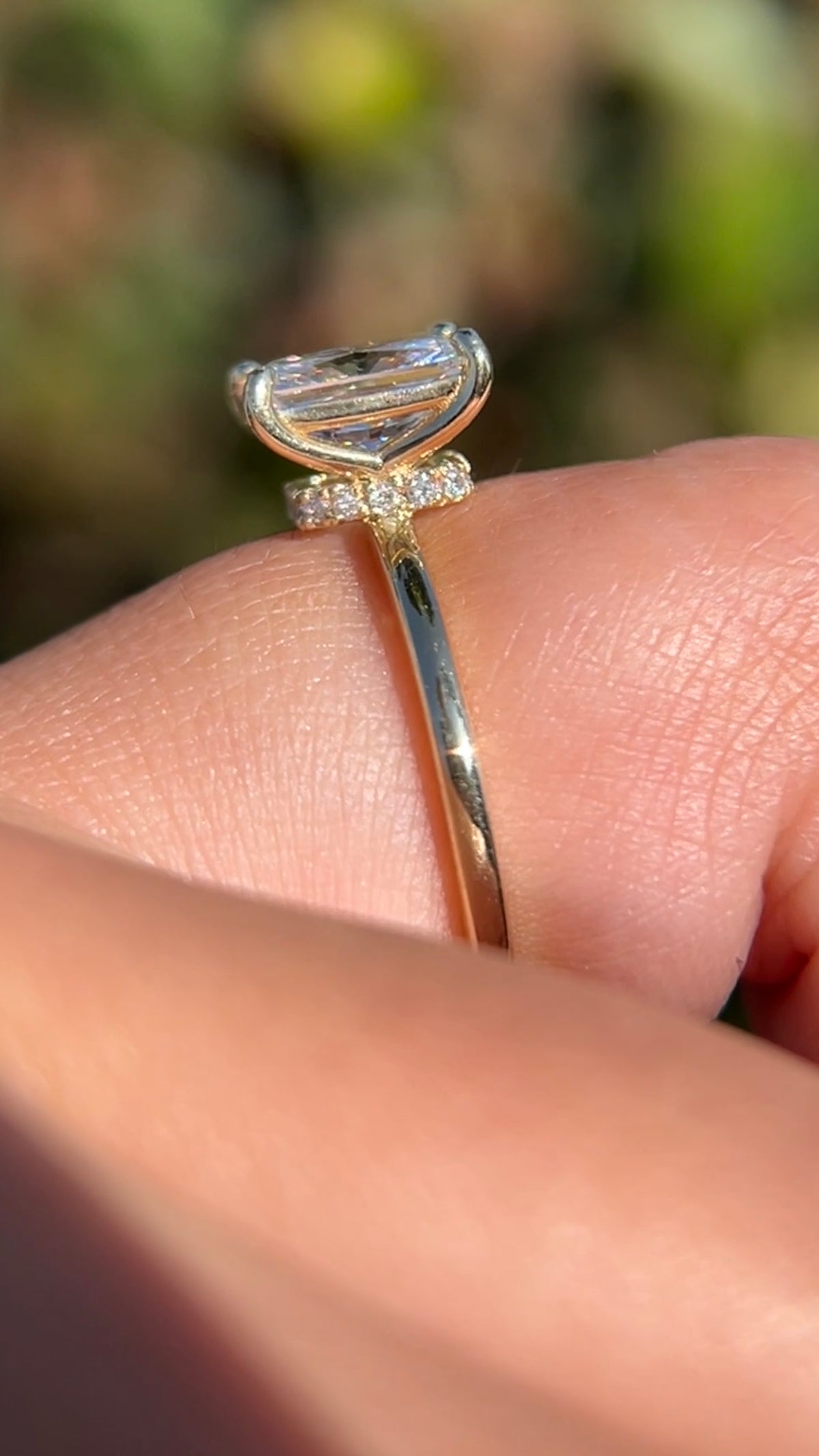 Sophi 1.51ct E-VS1 Radiant Cut Lab Grown Diamond Engagement Ring 14K Gold