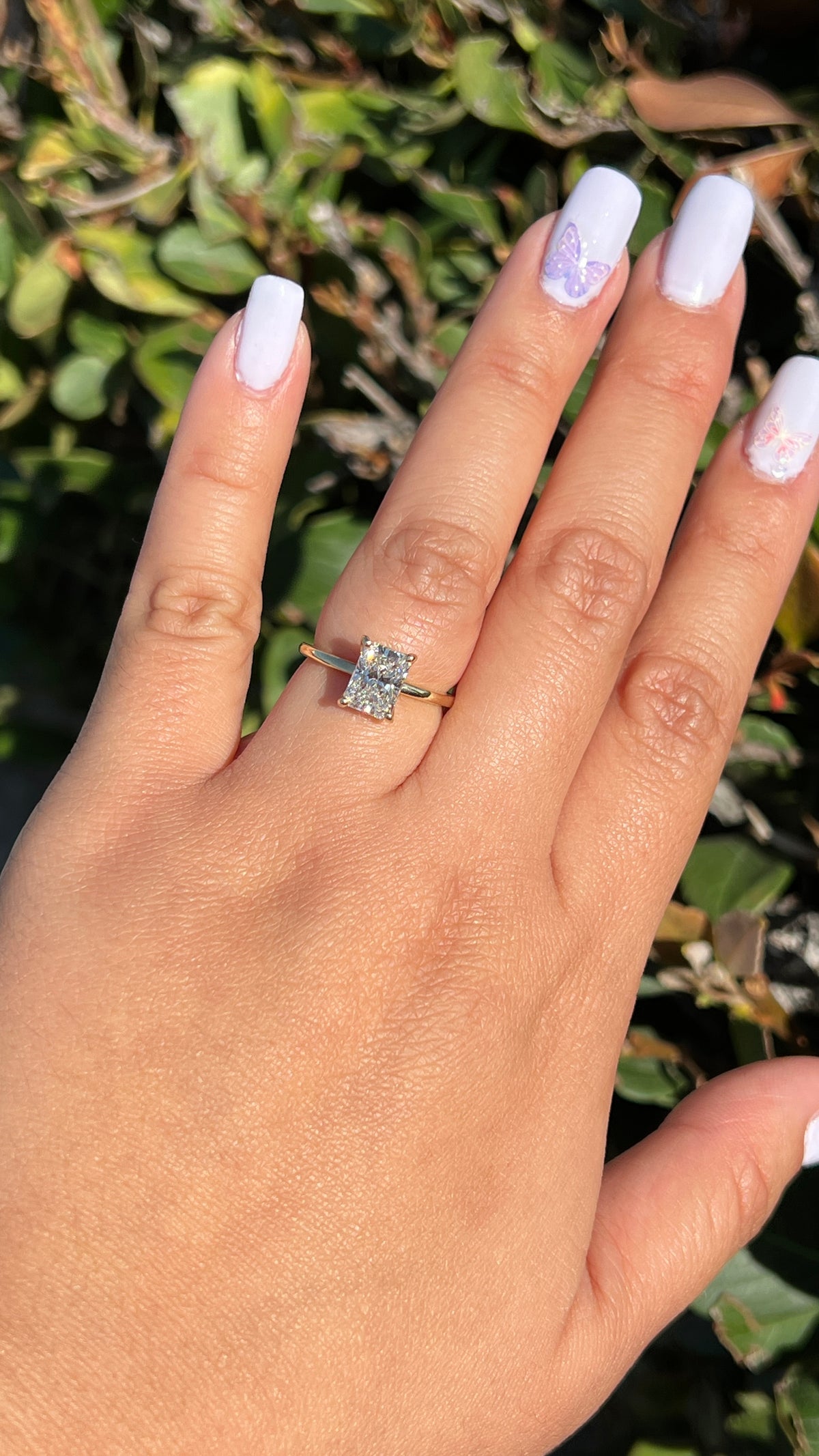 Sophi 1.51ct E-VS1 Radiant Cut Lab Grown Diamond Engagement Ring 14K Gold