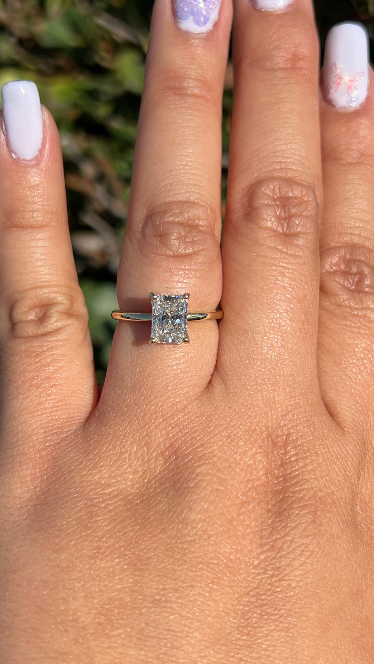 Sophi 1.51ct E-VS1 Radiant Cut Lab Grown Diamond Engagement Ring 14K Gold