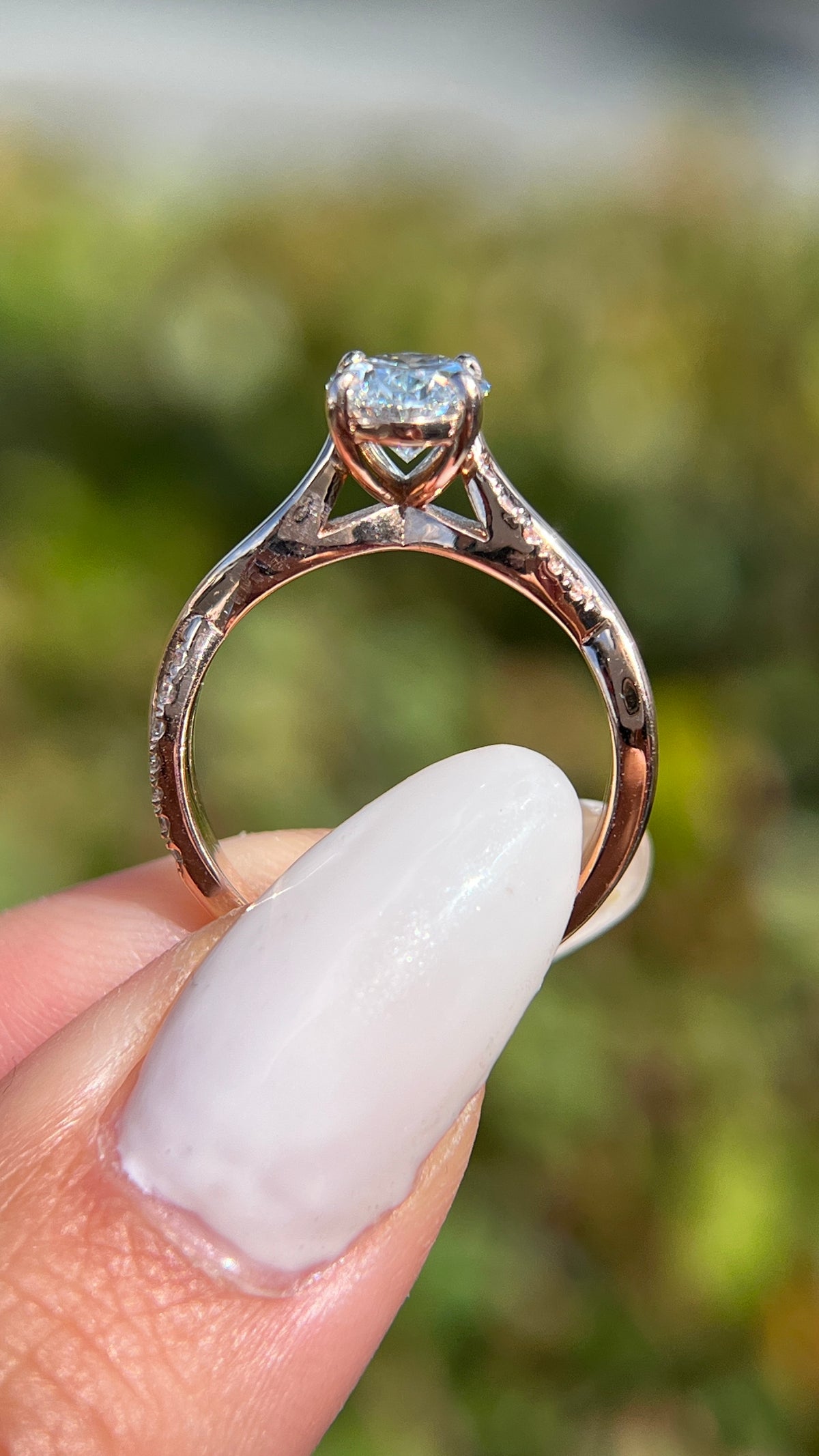 Lana 1.58ct E-VS1 Oval Cut Lab Grown Diamond Engagement Ring 14K Gold