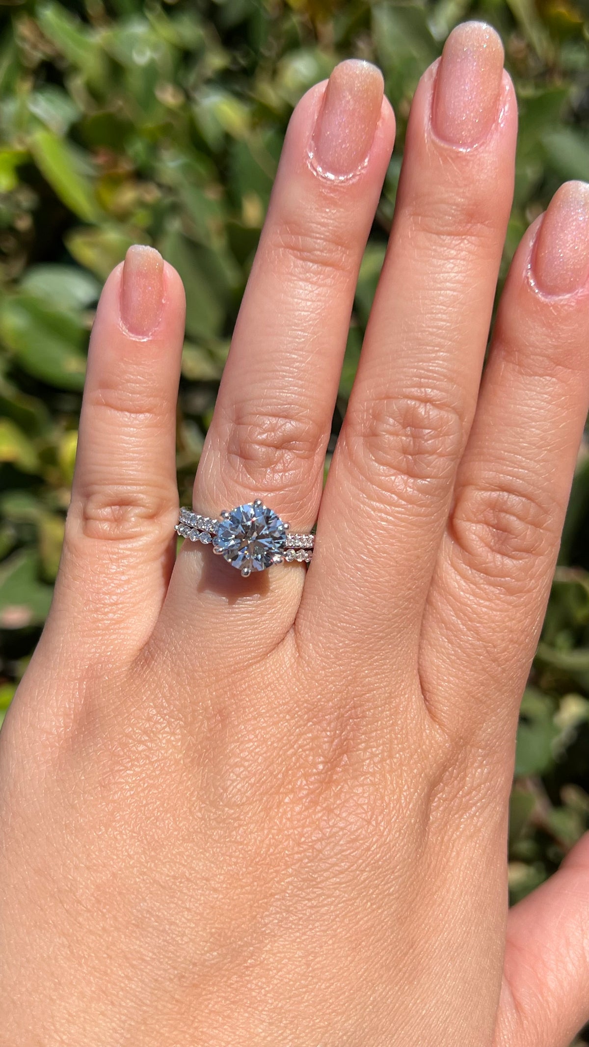 Jodi 2.51ct E-VS1 Round Cut Lab Grown Diamond Engagement Ring 14K Gold