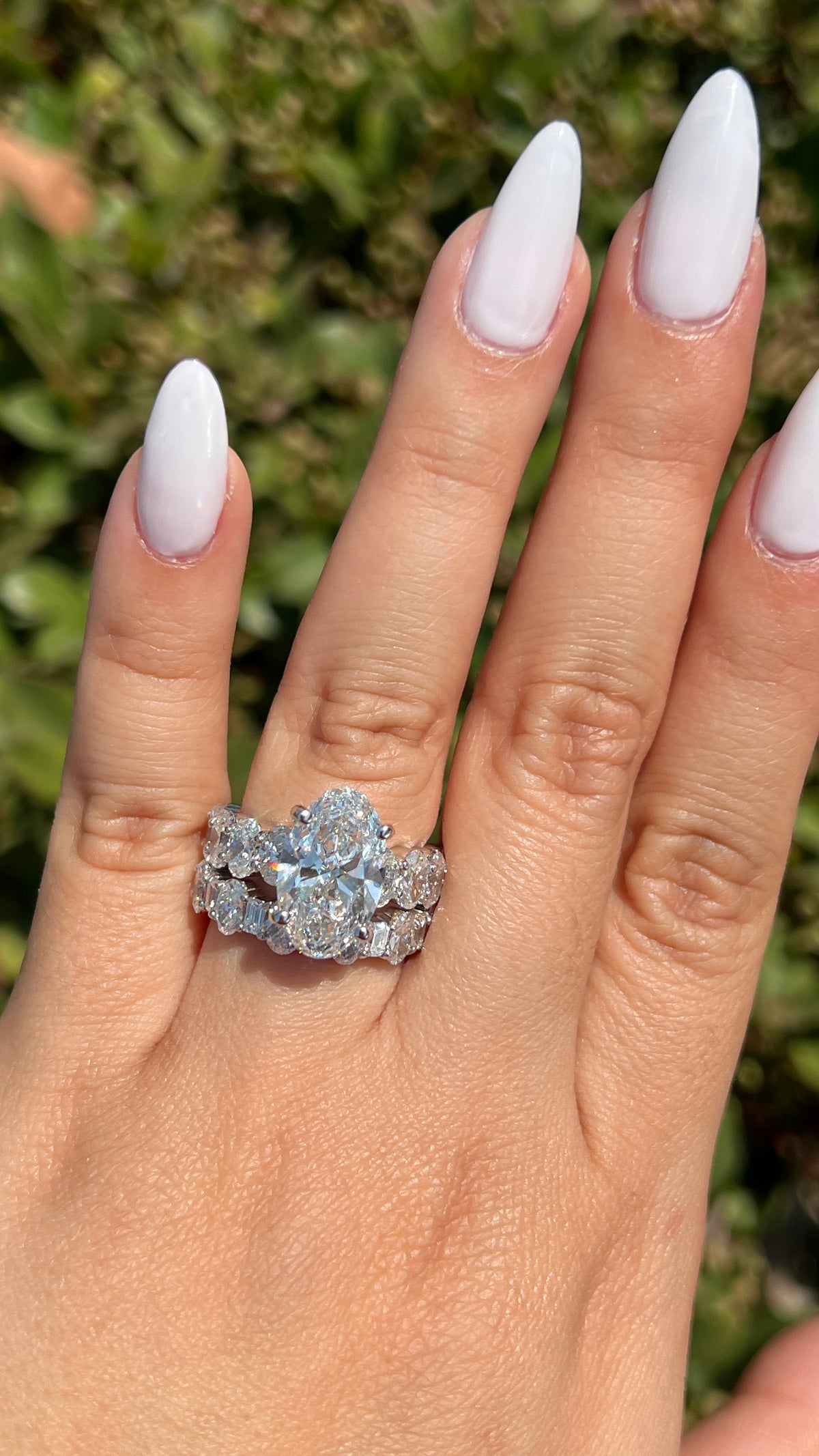 Olivia 4.70ct E-VS1 Oval Cut Lab Grown Diamond Engagement Ring 14K Gold