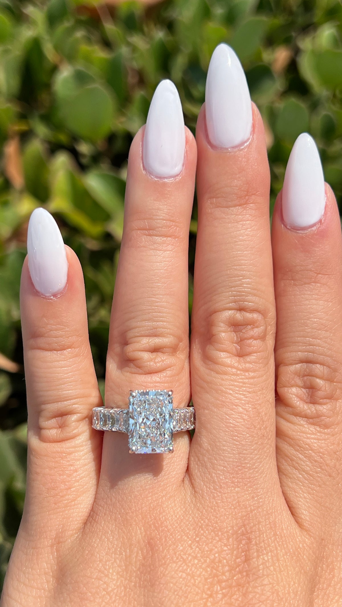 LG295 Remi 4.74ct E-VS1 Radiant Cut Lab Grown Diamond Engagement Ring 14K Gold