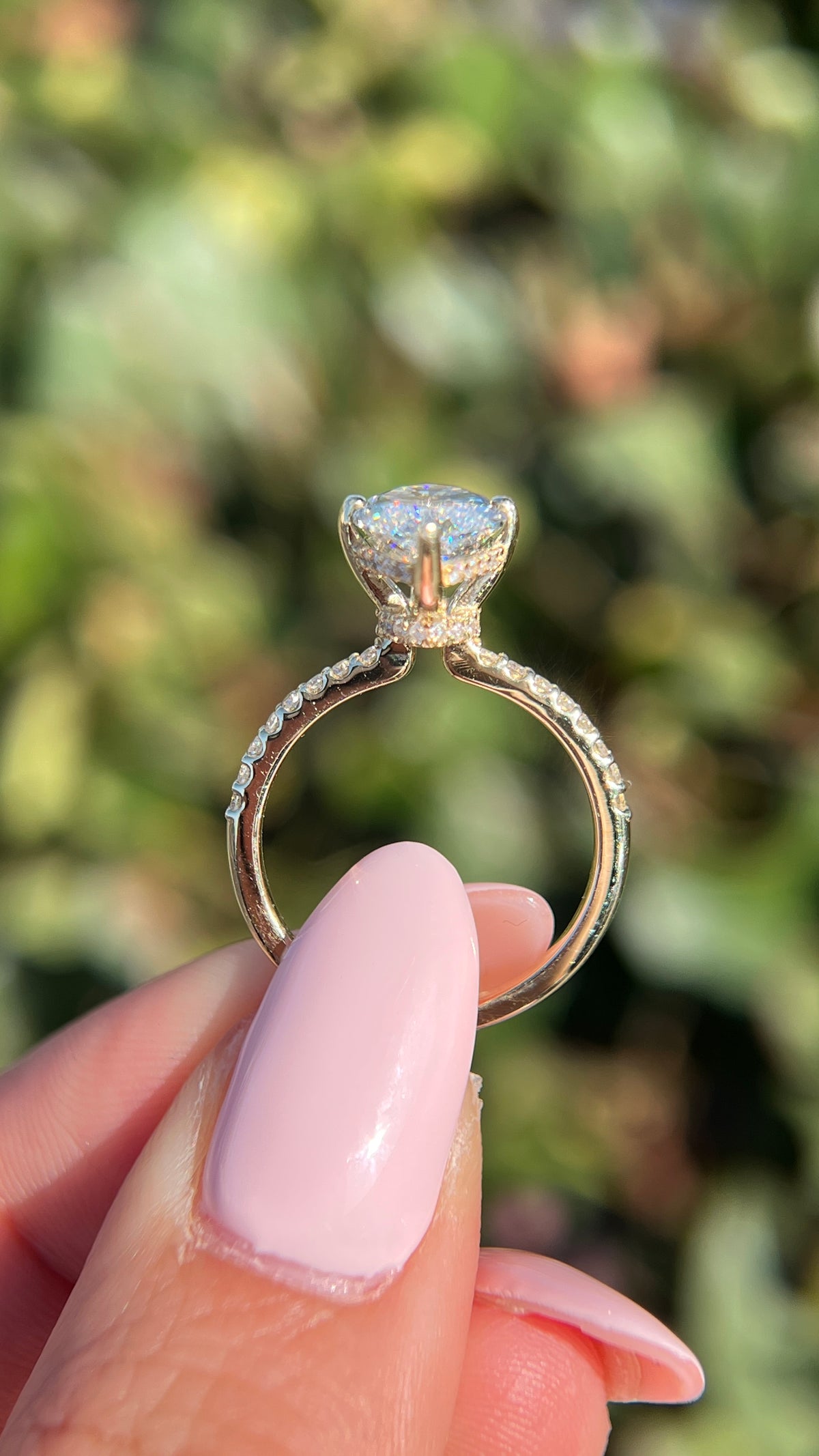 Jenni 3.05ct E-VS1 Marquise Cut Lab Grown Diamond Engagement Ring 14K Gold