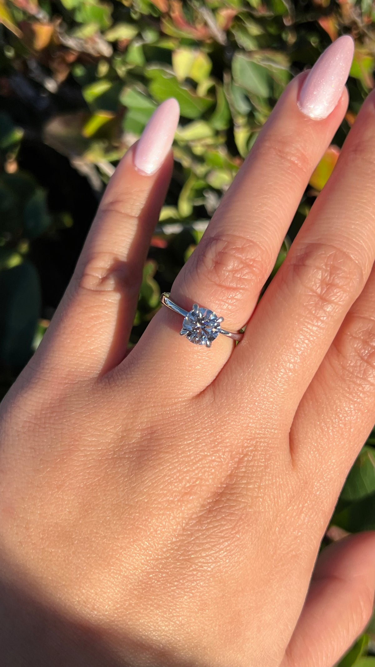 Sophi Tapered 1.58ct E-VS1 Round Cut Lab Grown Diamond Engagement Ring 14K Gold