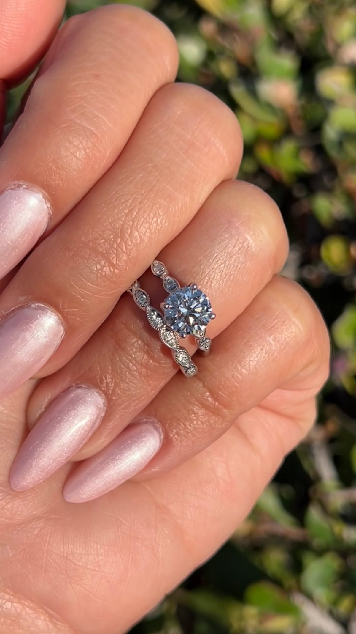 Paige 1.58ct E-VS1 Round Cut Lab Grown Diamond Engagement Ring 14K Gold