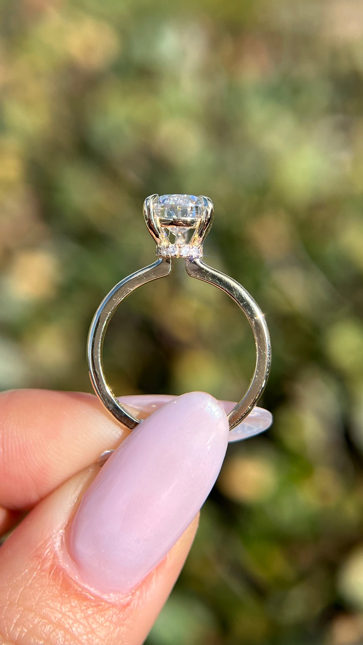 Sophi 2.07ct F-VS1 Pear Cut Lab Grown Diamond Engagement Ring 14K Gold