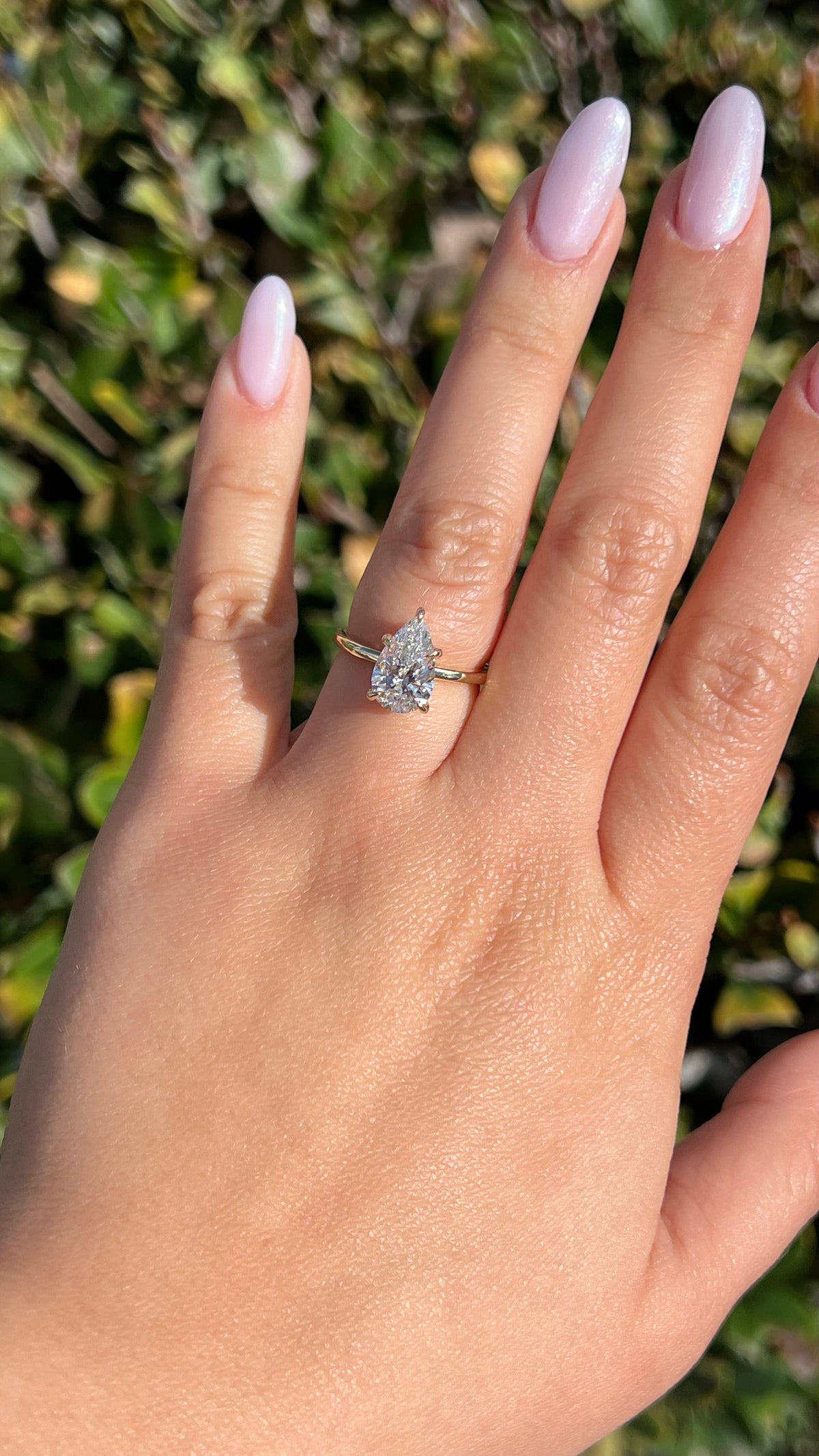 Sophi 2.07ct F-VS1 Pear Cut Lab Grown Diamond Engagement Ring 14K Gold