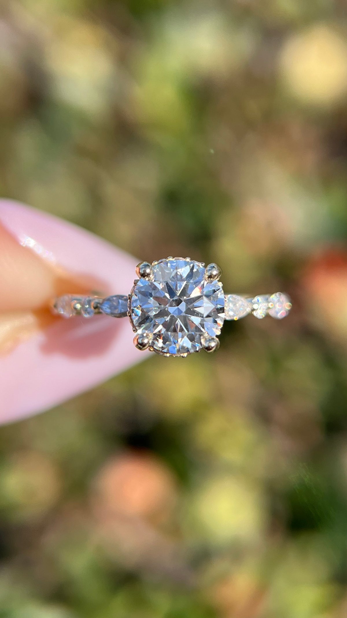 Myra 1.80ct E-VS1 Round Cut Lab Grown Diamond Engagement Ring 14K Gold