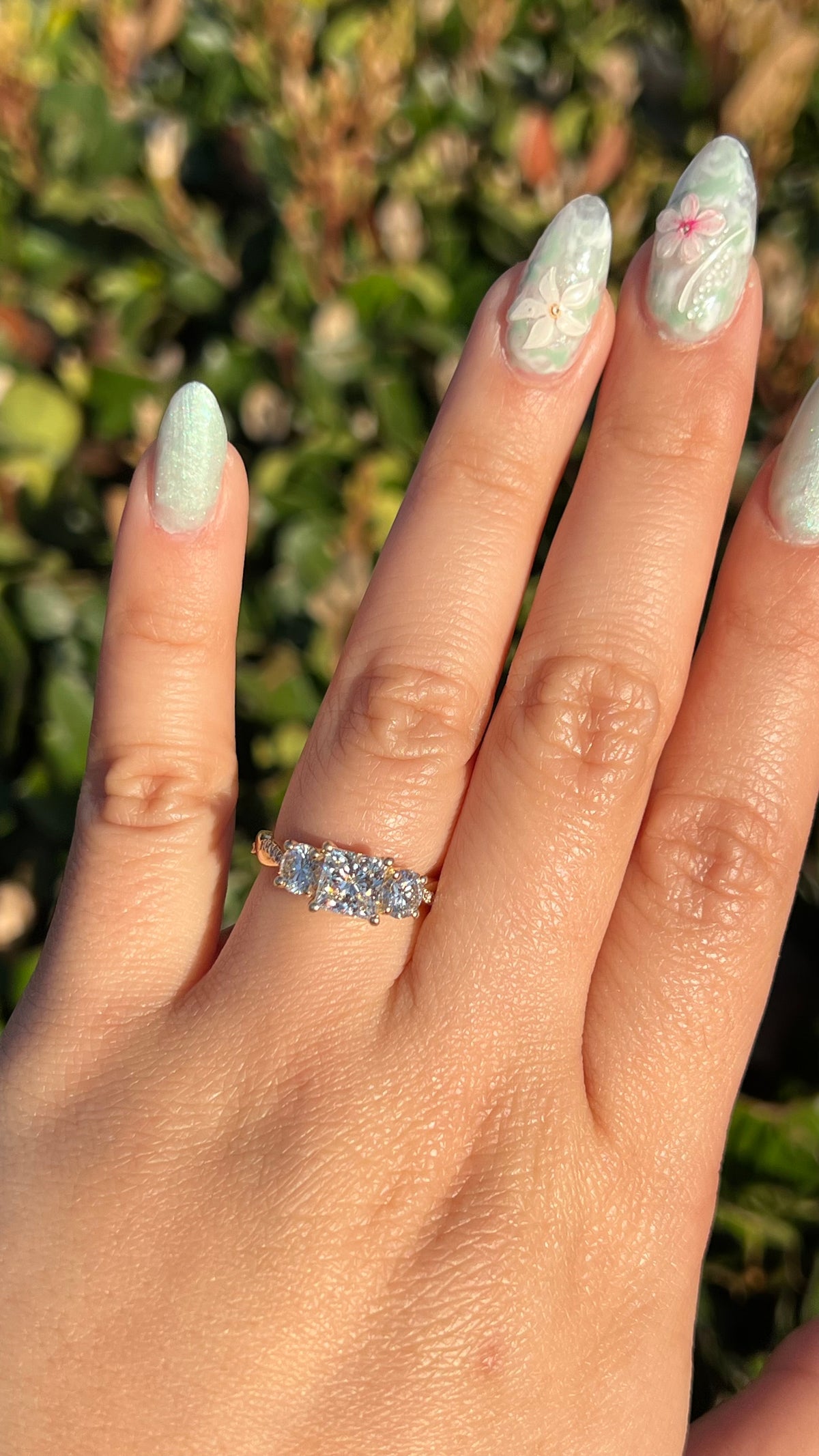 Shauna 1.34ct E-VS1 Princess Cut Lab Grown Diamond Engagement Ring 14K Gold