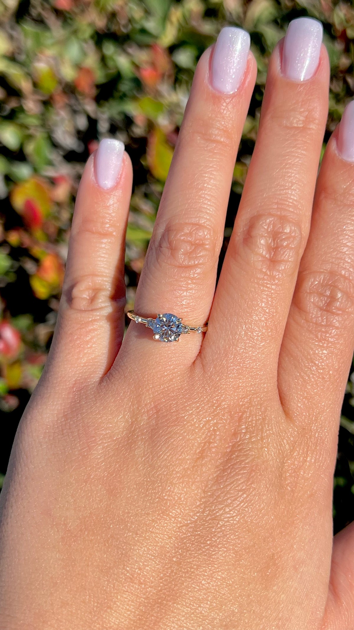 Laci 1.08ct E-VS1 Round Cut Lab Grown Diamond Engagement Ring 14K Gold