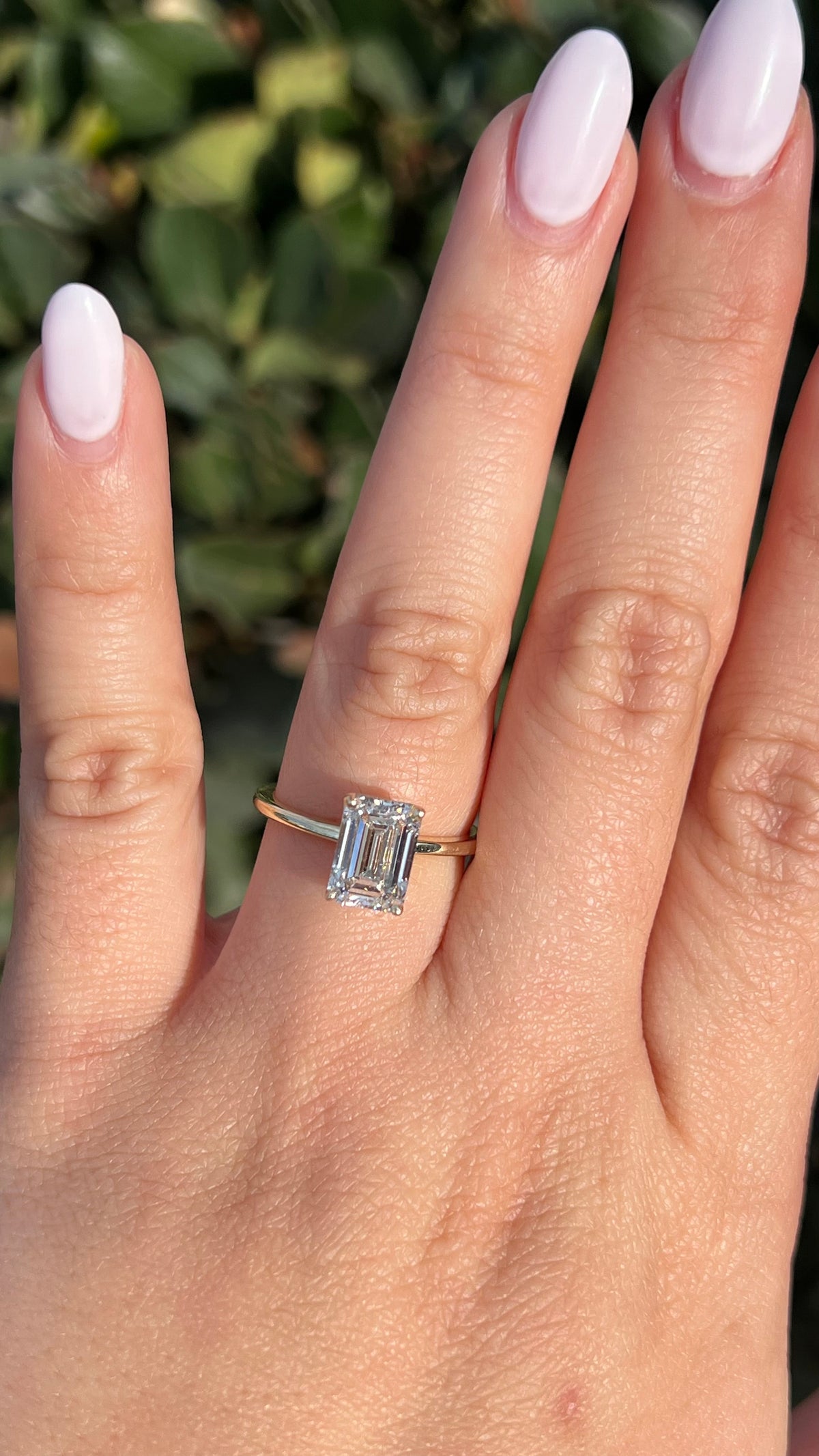 Sophi 2.41ct E-VS1 Emerald Cut Lab Grown Diamond Engagement Ring 14K Gold