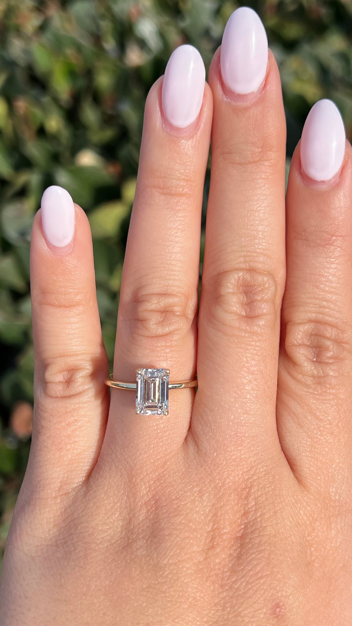 Sophi 2.41ct E-VS1 Emerald Cut Lab Grown Diamond Engagement Ring 14K Gold