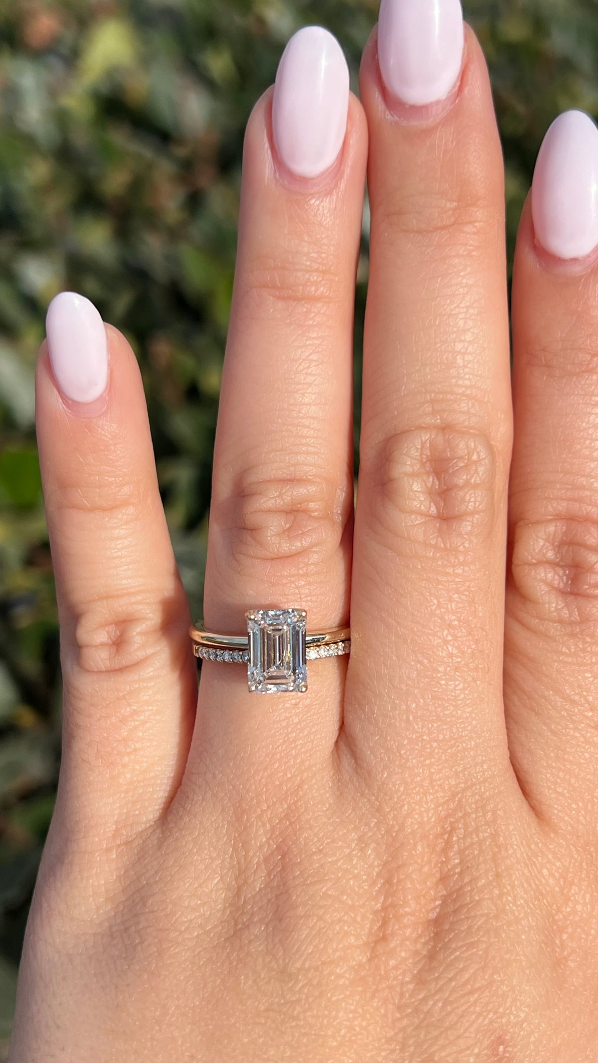 Sophi 2.41ct E-VS1 Emerald Cut Lab Grown Diamond Engagement Ring 14K Gold