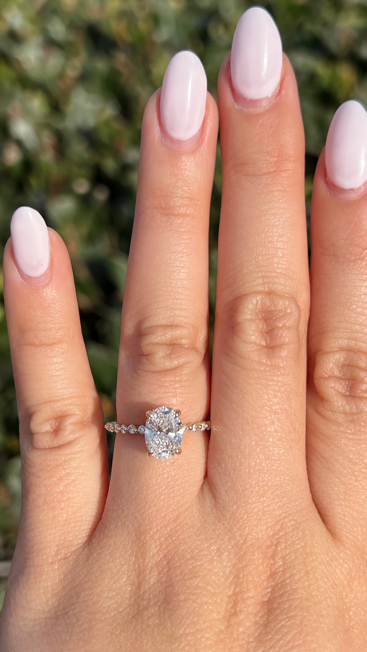 Irina 1.58ct E-VS1 Oval Cut Lab Grown Diamond Engagement Ring 14K Gold