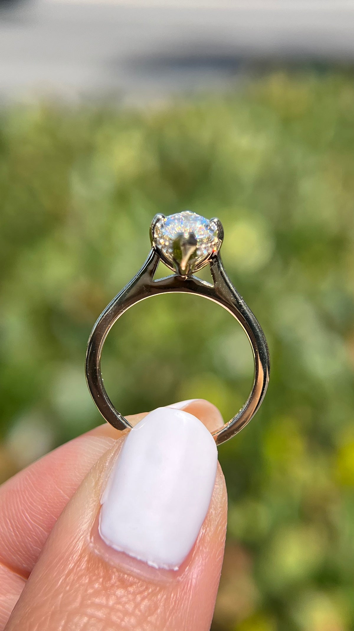 Ava 1.59ct E-VS1 Marquise Cut Lab Grown Diamond Engagement Ring 14K Gold