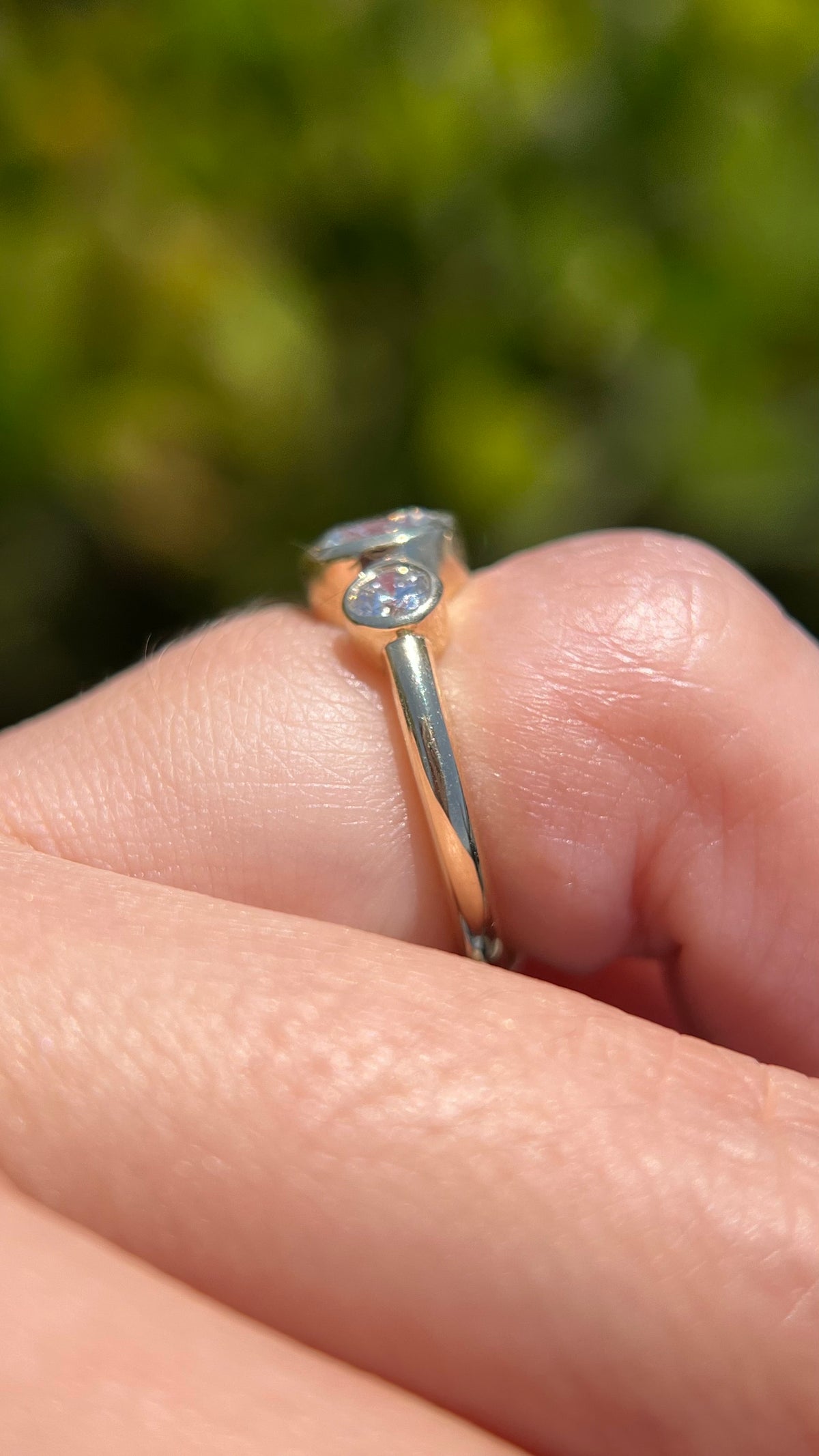 Brenda 1.08ct E-VS1 Round Cut Lab Grown Diamond Engagement Ring 14K Gold