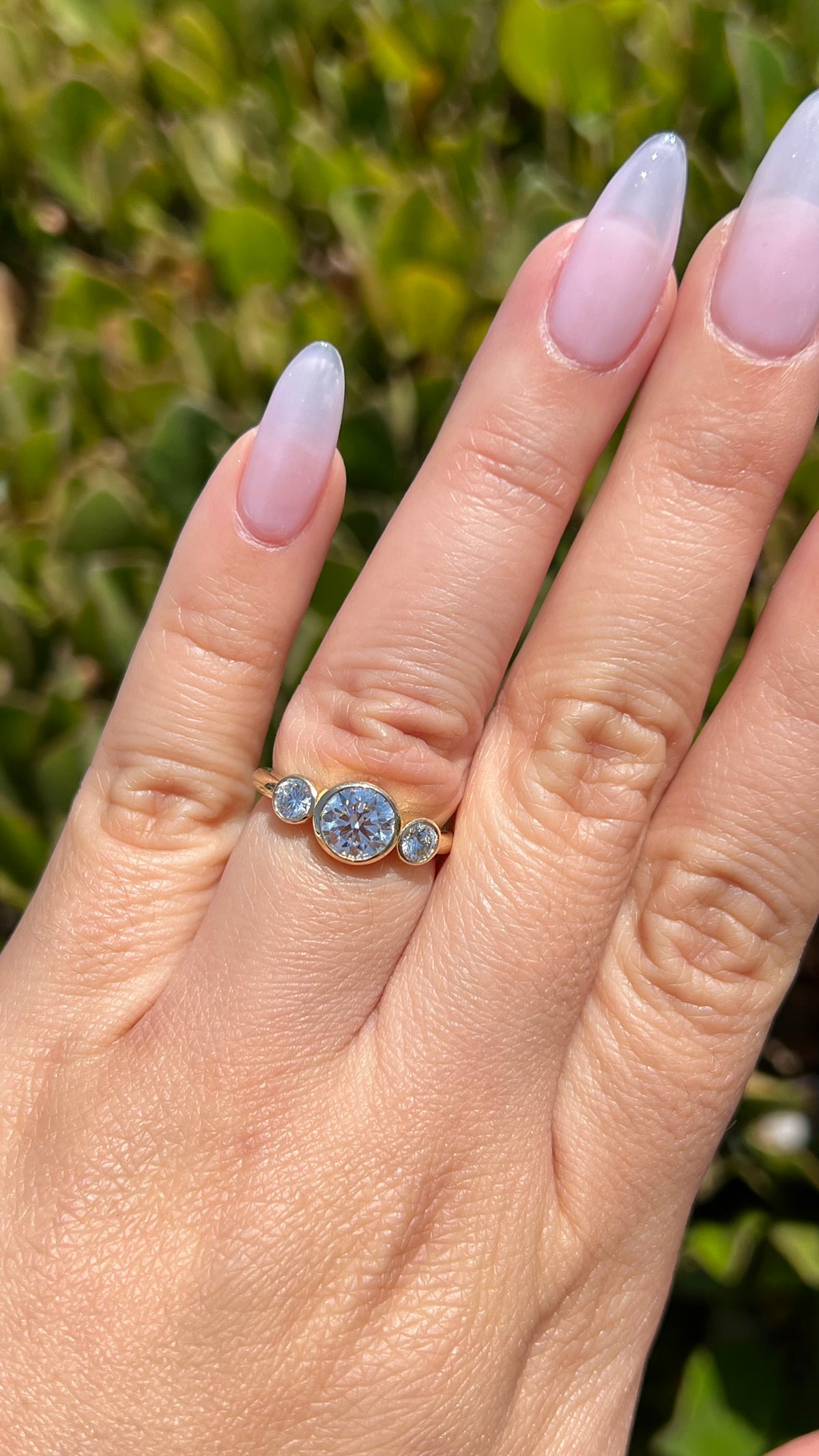 Brenda 1.08ct E-VS1 Round Cut Lab Grown Diamond Engagement Ring 14K Gold