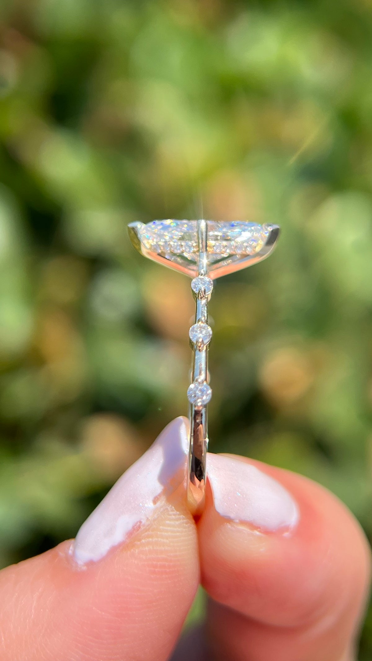 Belle 2.09ct E-VS1 Marquise Cut Lab Grown Diamond Engagement Ring 14K Gold