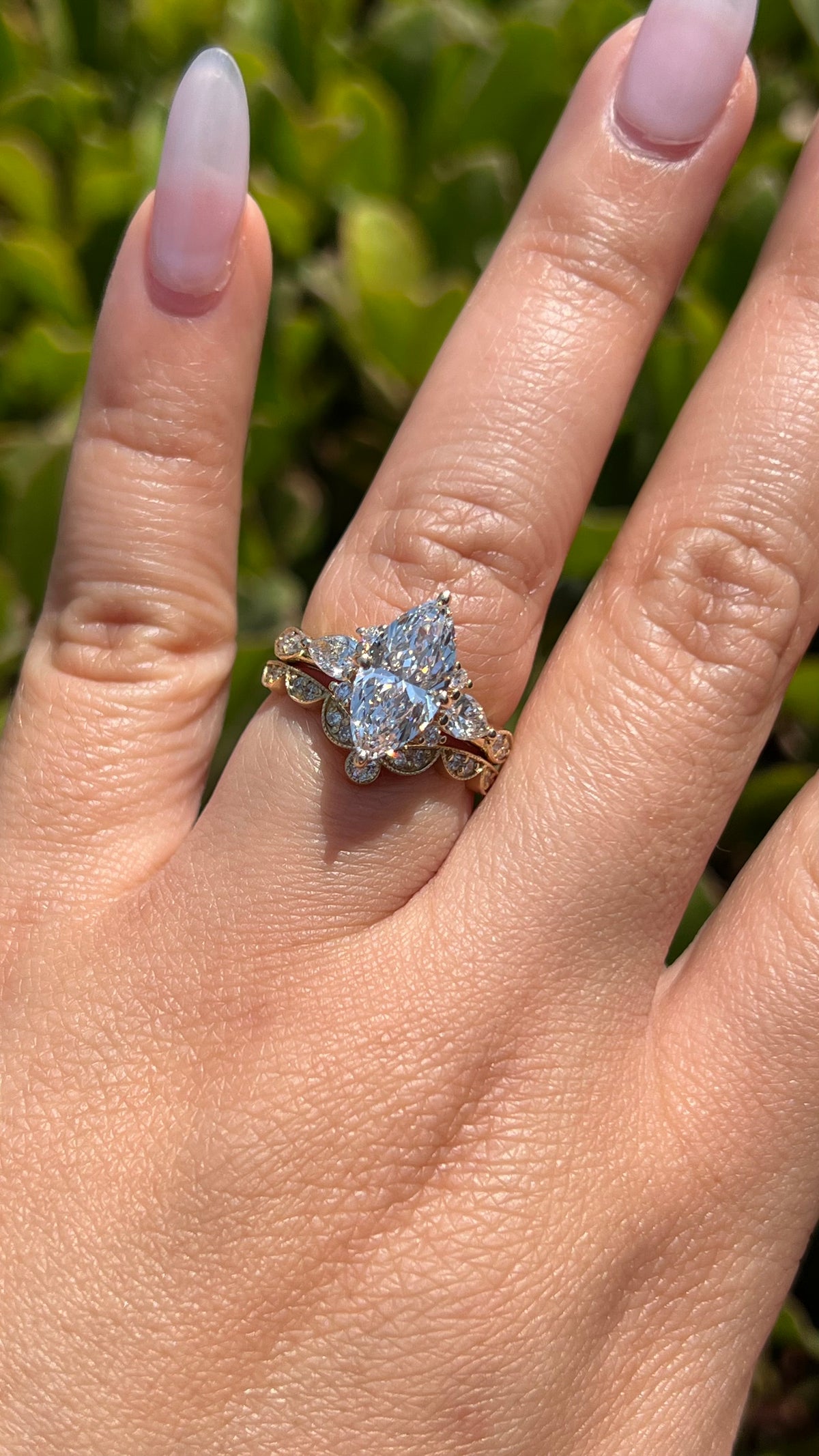 Paula 2.09ct E-VS1 Marquise Cut Lab Grown Diamond Engagement Ring 14K Yellow Gold