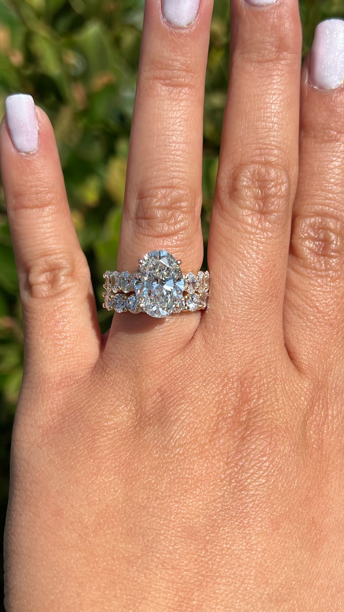 Olivia 4.58ct E-VS1 Oval Cut Lab Grown Diamond Engagement Ring 14K Gold