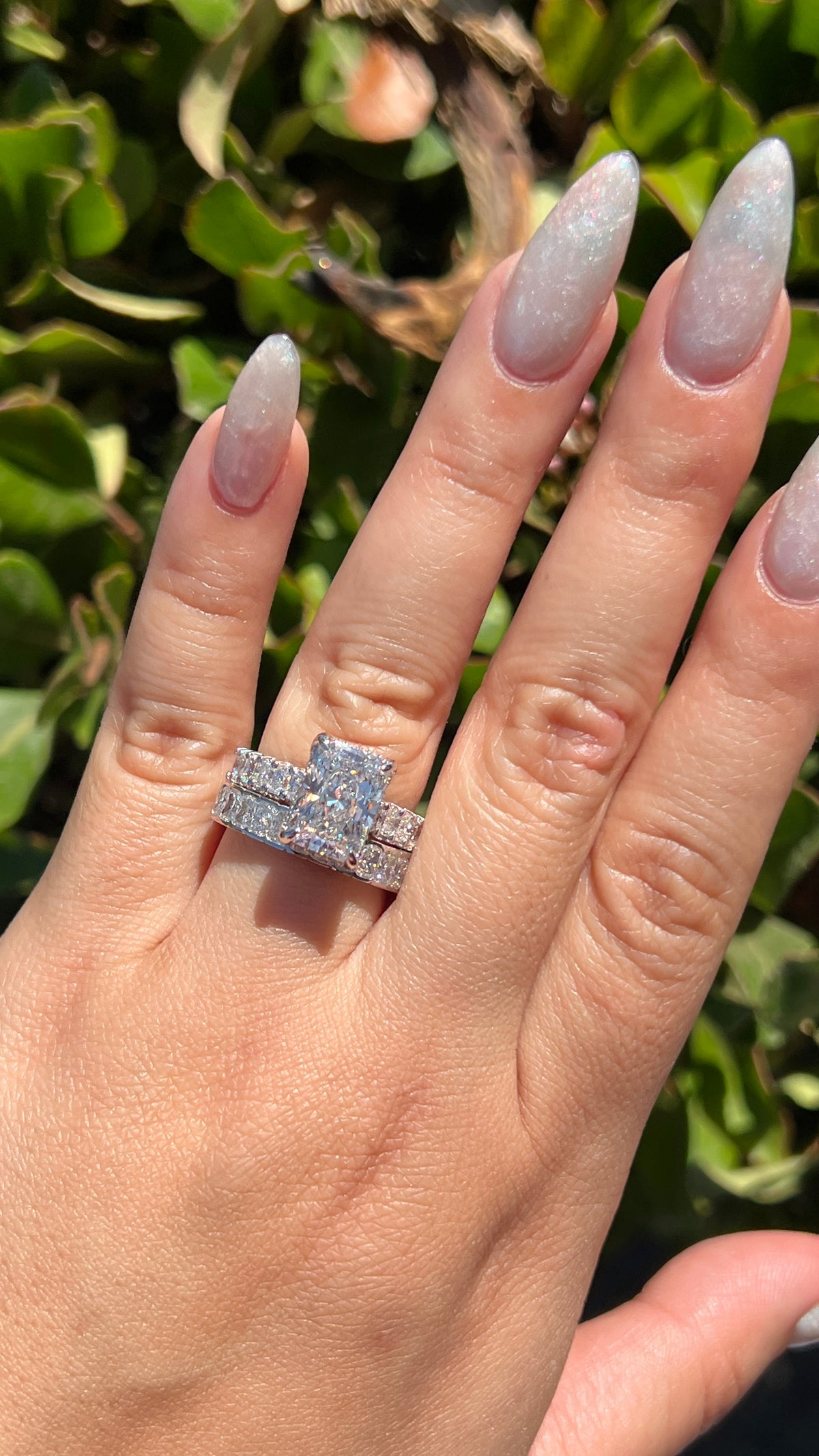 Rosie 4.03ct E-VS1 Radiant Cut Lab Grown Diamond Engagement Ring 14K Gold