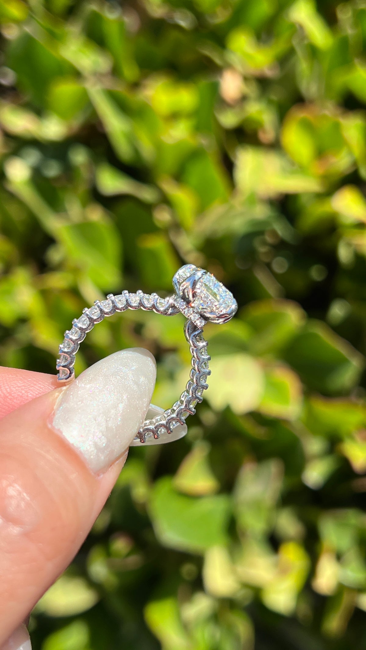 Rosie 4.03ct E-VS1 Radiant Cut Lab Grown Diamond Engagement Ring 14K Gold