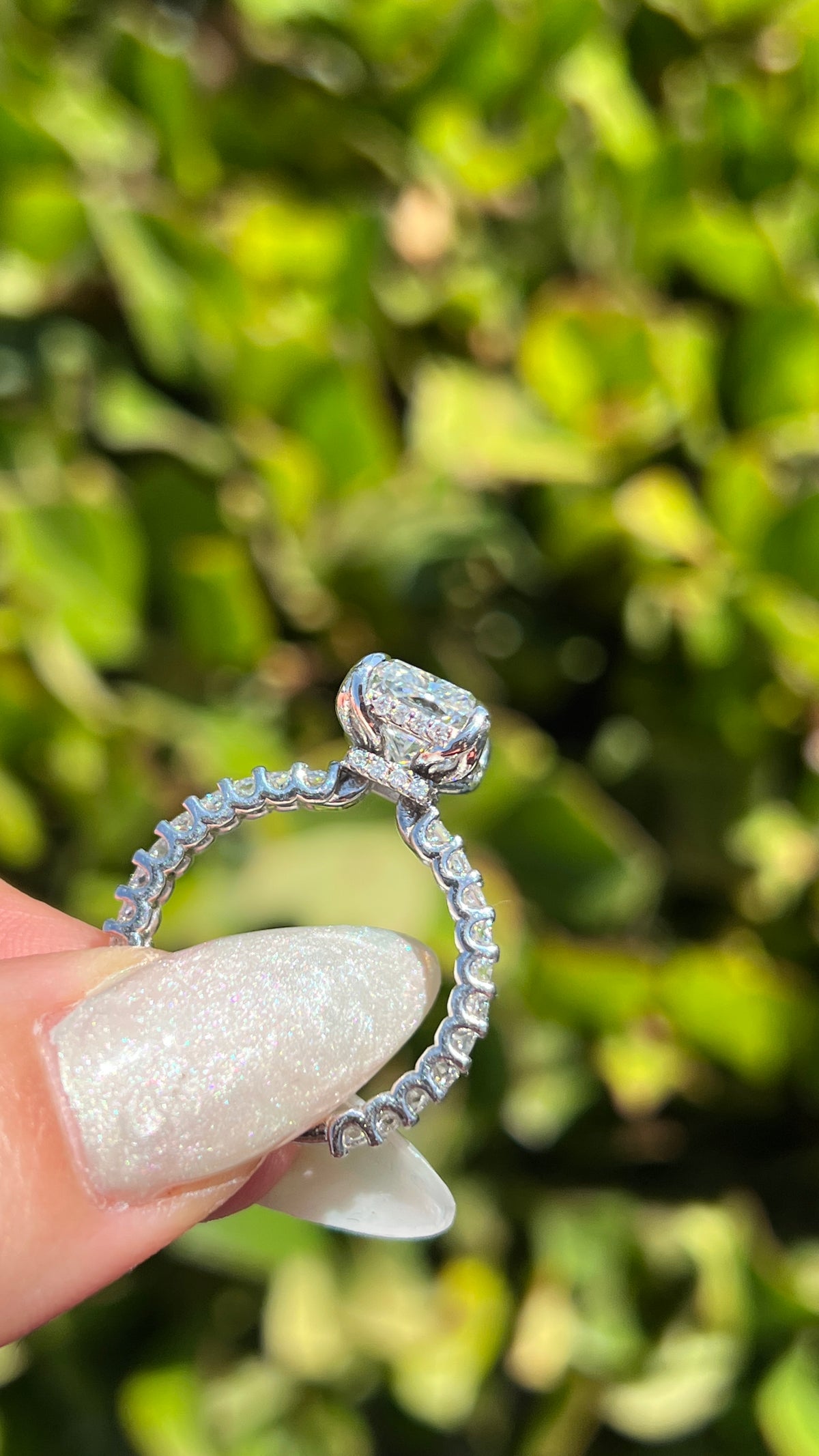 Rosie 4.03ct E-VS1 Radiant Cut Lab Grown Diamond Engagement Ring 14K Gold