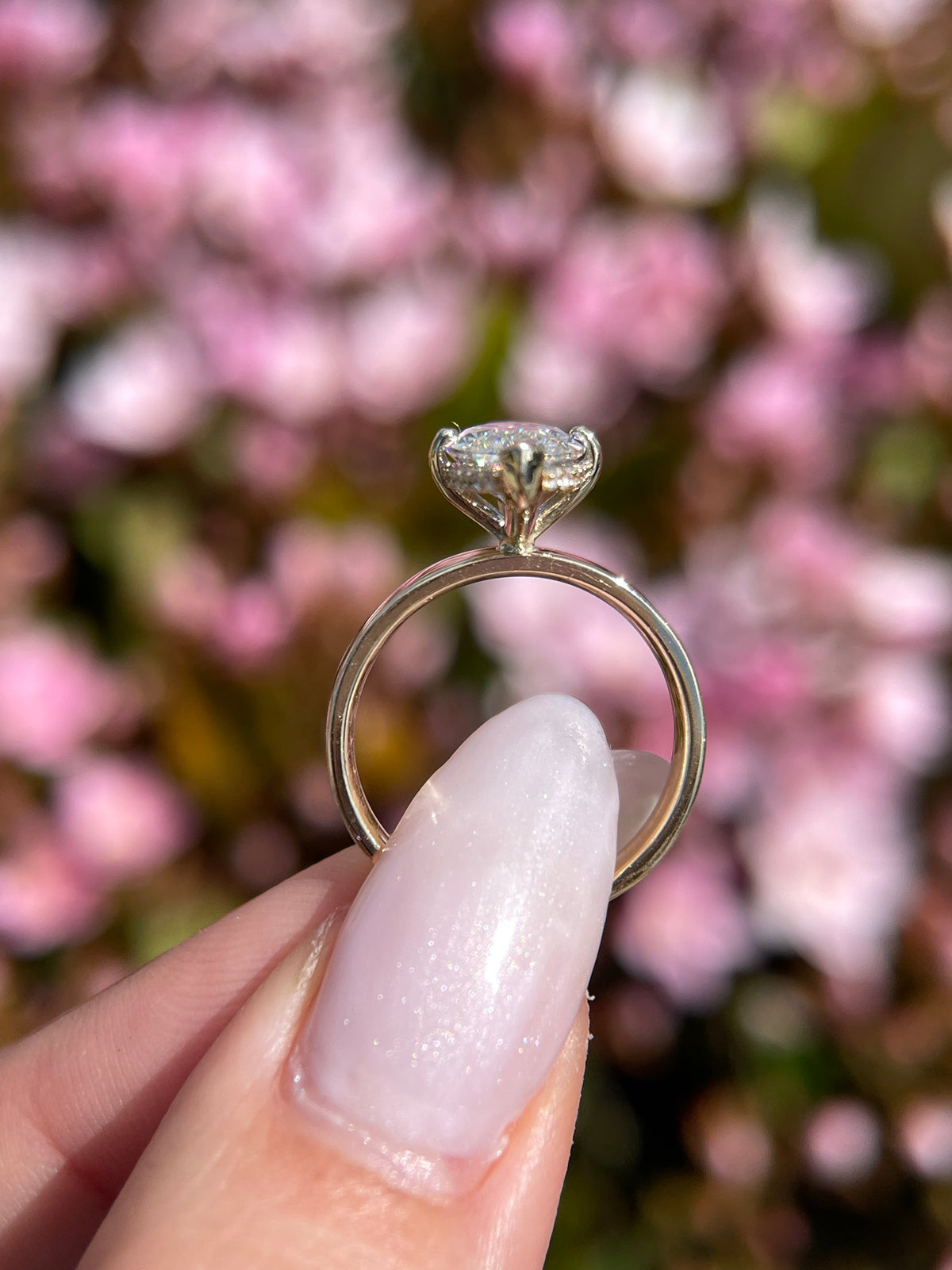 Andrea 2.31ct E-VS1 Marquise Cut Lab Grown Diamond Engagement Ring 14K Gold