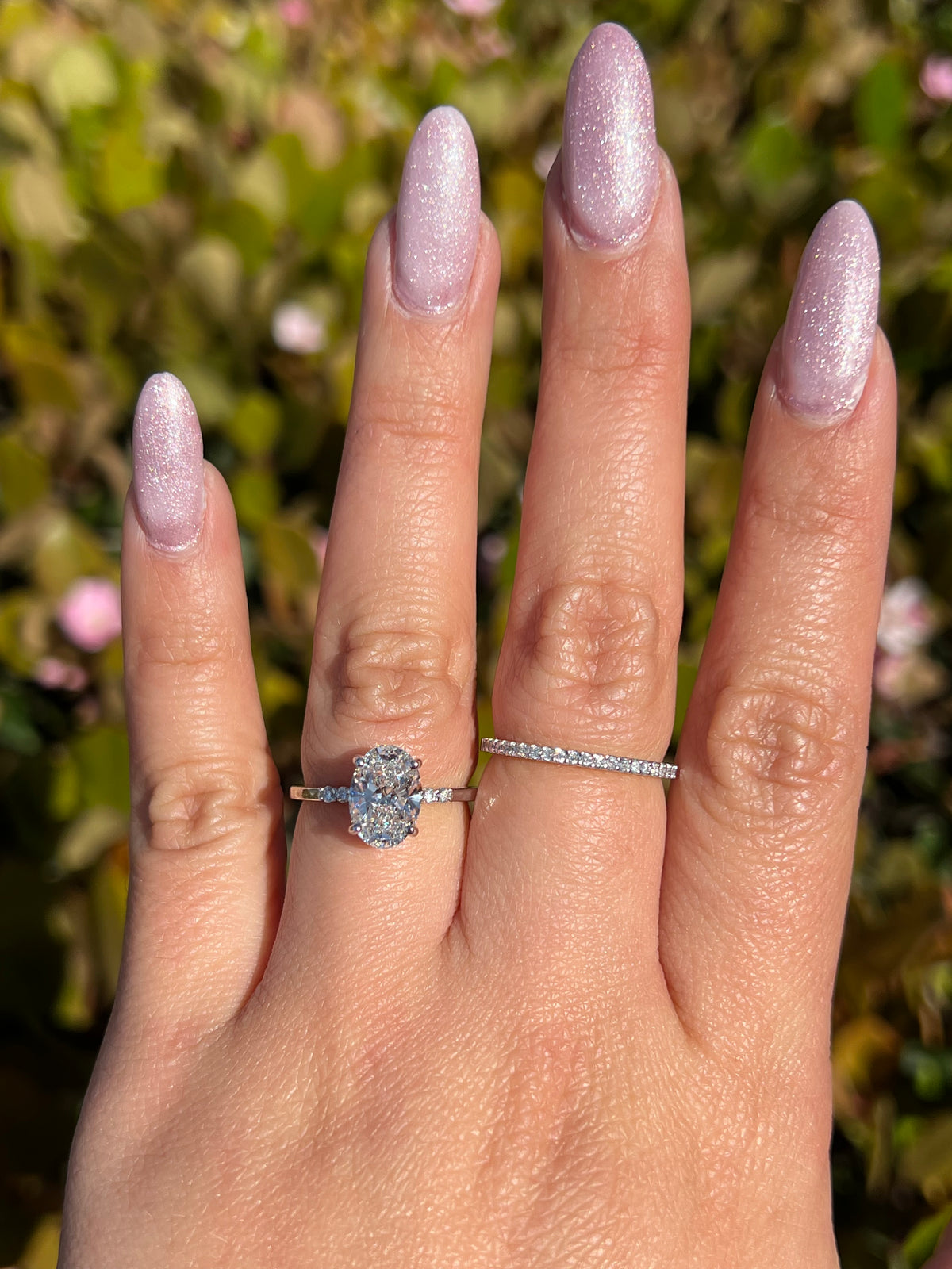 Kat 1.91ct E-VS1 Oval Cut Lab Grown Diamond Engagement Ring 14K Gold