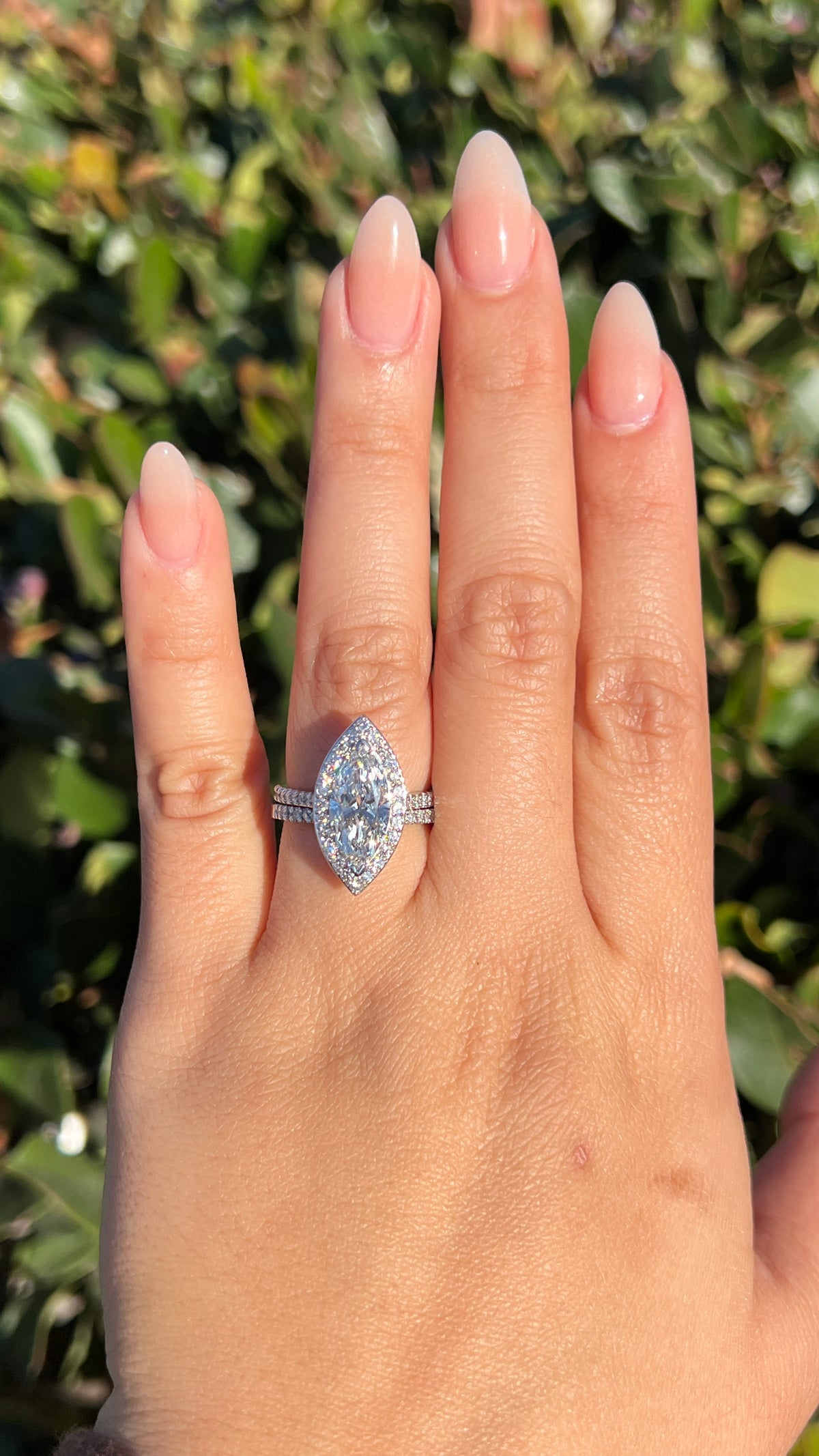 Lily 2.39ct E-VS1 Marquise Cut Lab Grown Diamond Engagement Ring 14K Gold