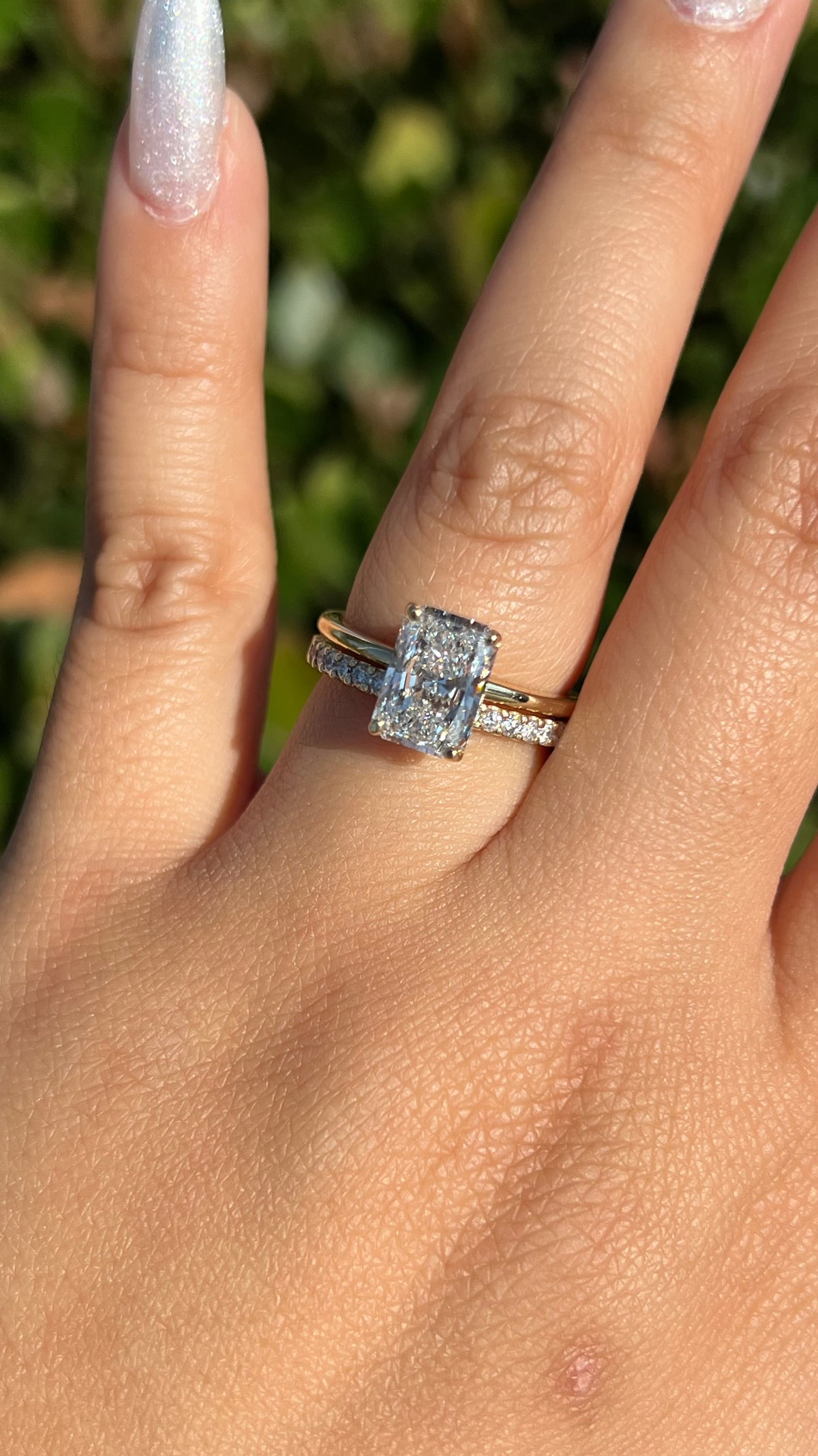 Sophi 2.55ct E-VS1 Radiant Cut Lab Grown Diamond Engagement Ring 14K Gold