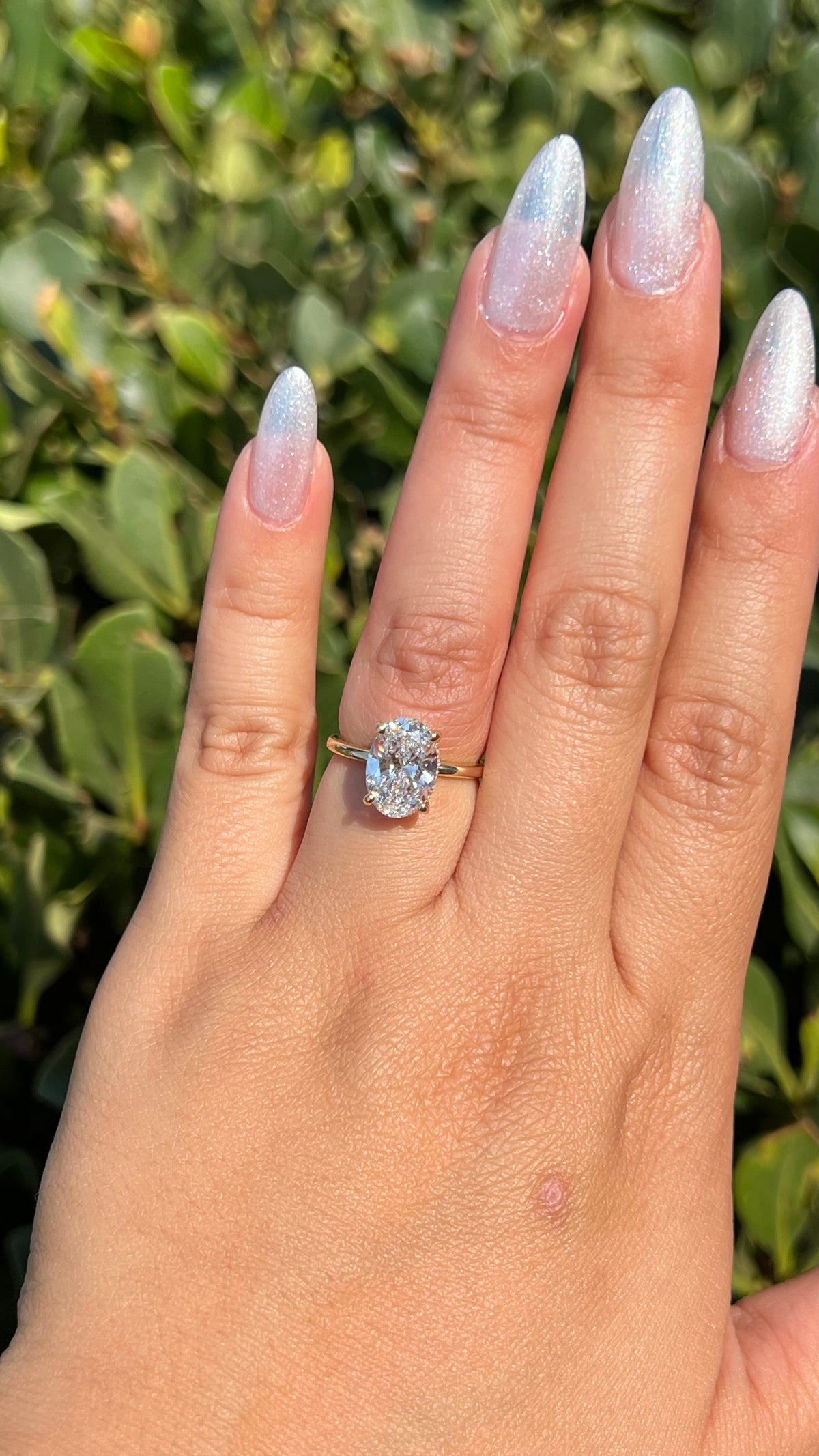 Kaia 2.20ct E-VS1 Oval Cut Lab Grown Diamond Engagement Ring 14K Gold