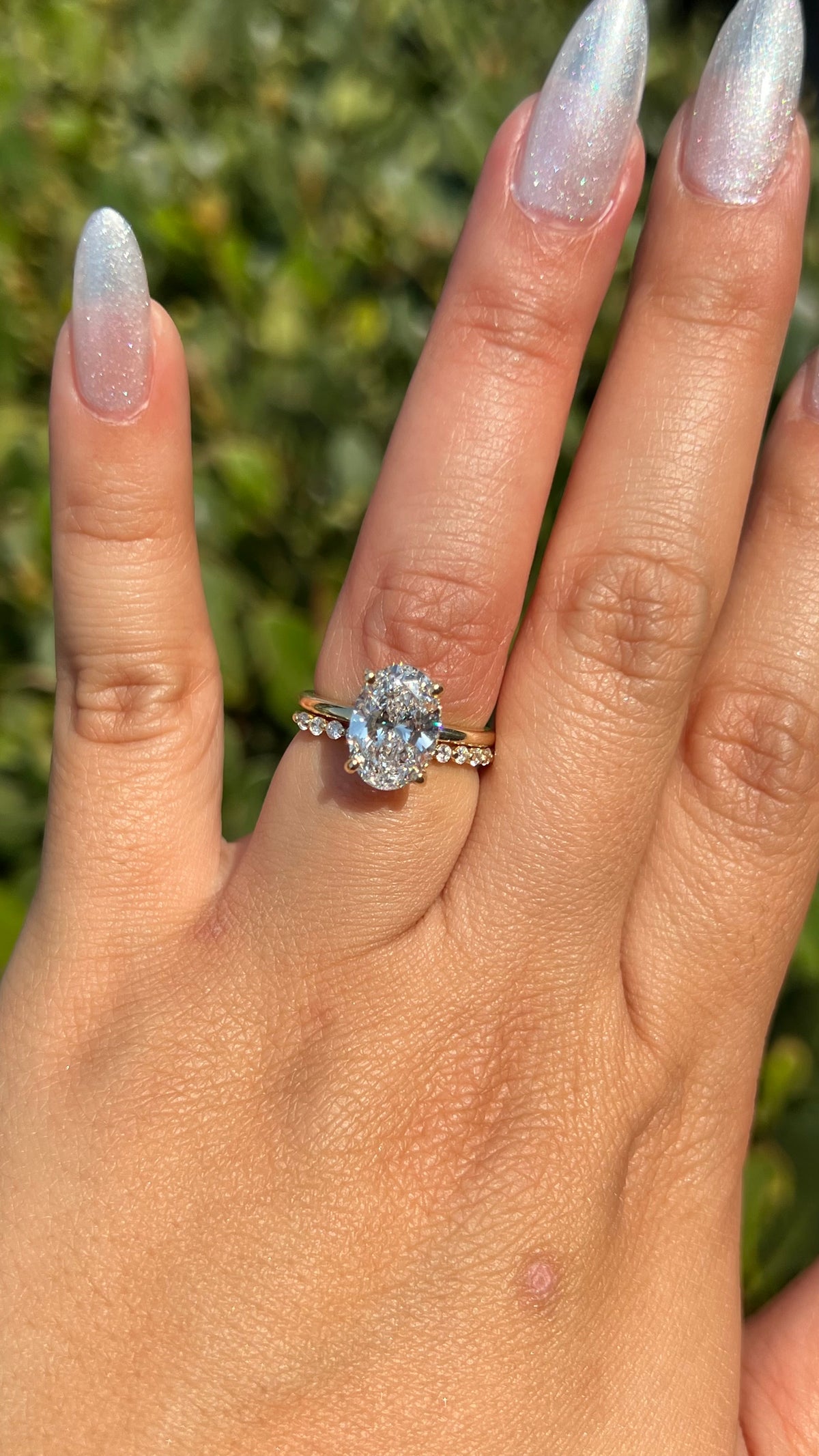 Kaia 2.20ct E-VS1 Oval Cut Lab Grown Diamond Engagement Ring 14K Gold