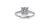 Diamond Engagement Ring 0.42 ct tw 14K White Gold DENG006