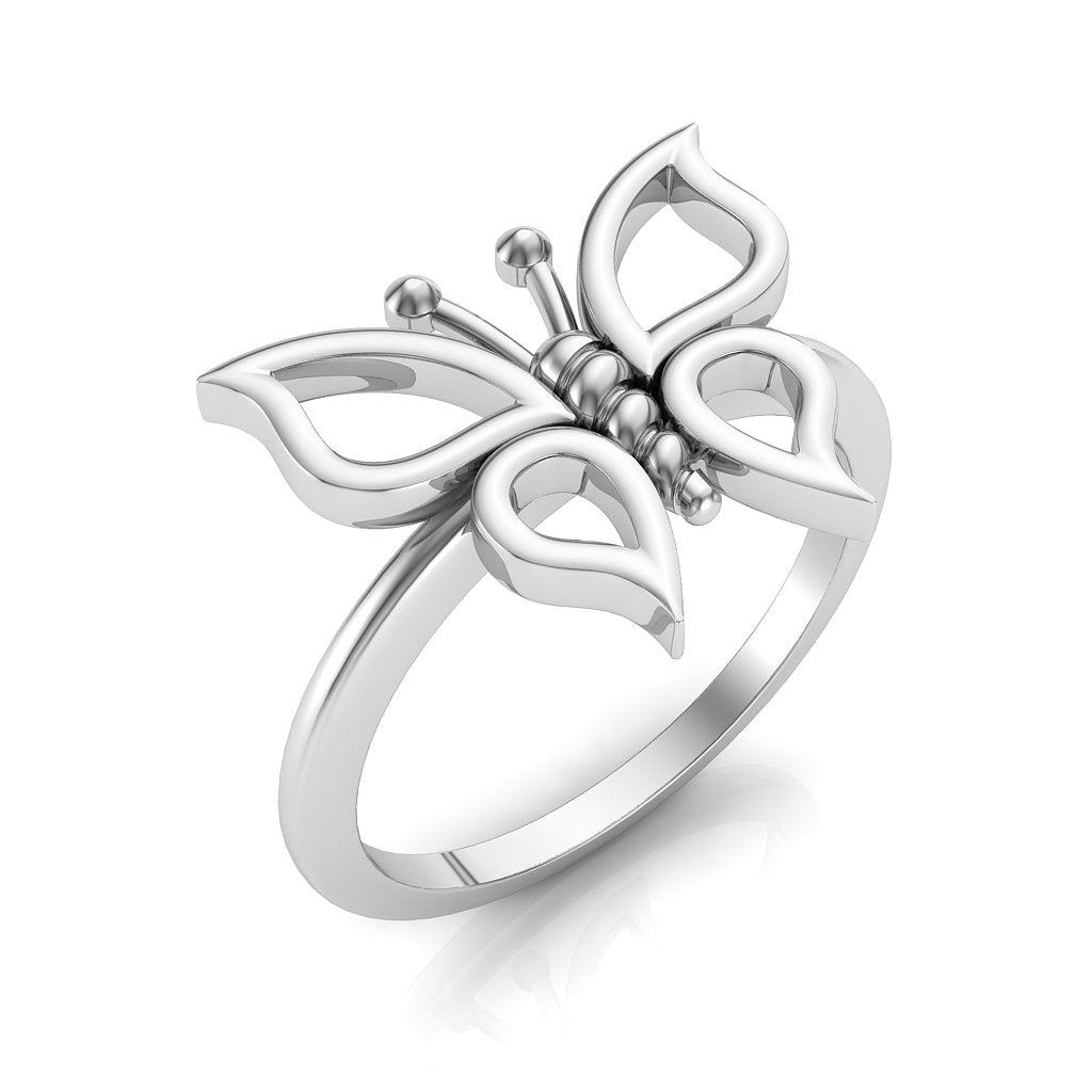 tiny butterfly ring mau_Jewelry12～14号 Jhené Butterfly Ring 14K or 18K Gold NIJ002 - North & South Jewelry