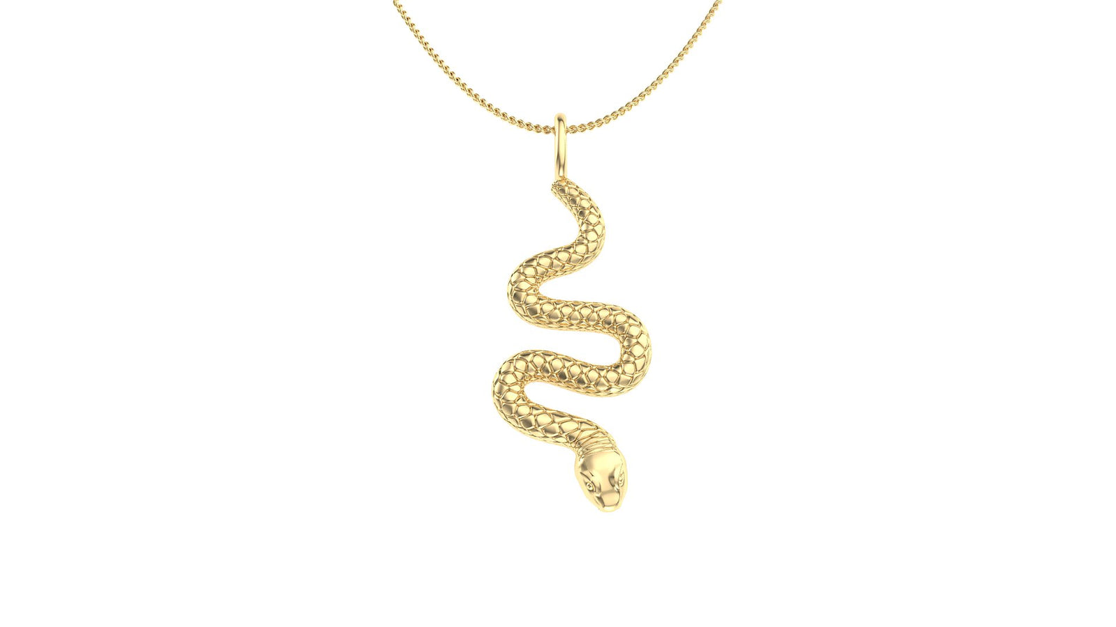 Snek Necklace 14K Solid Gold SNK015