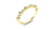 Alternating Circle Bezel Chevron Diamond Band 0.32 ct tw 14K Gold BAN118