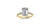 8x6mm (1.75ct) ForeverOne Emerald Moissanite Diamond Underhalo Engagement Ring 14K Gold MOENG084