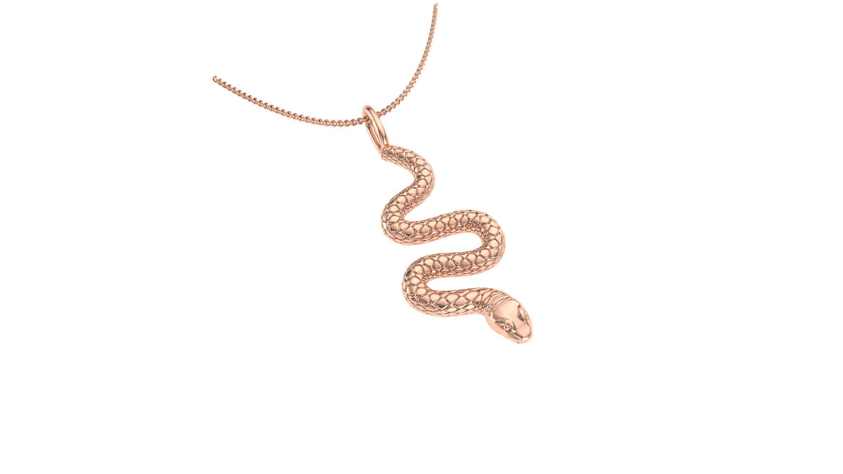 Snek Necklace 14K Solid Gold SNK015