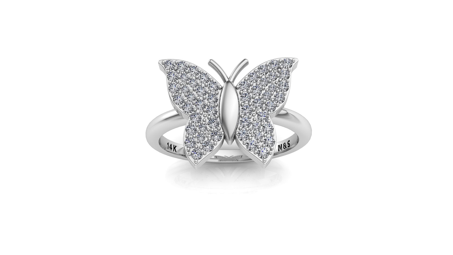 Diamond Butterfly Ring NIJ011