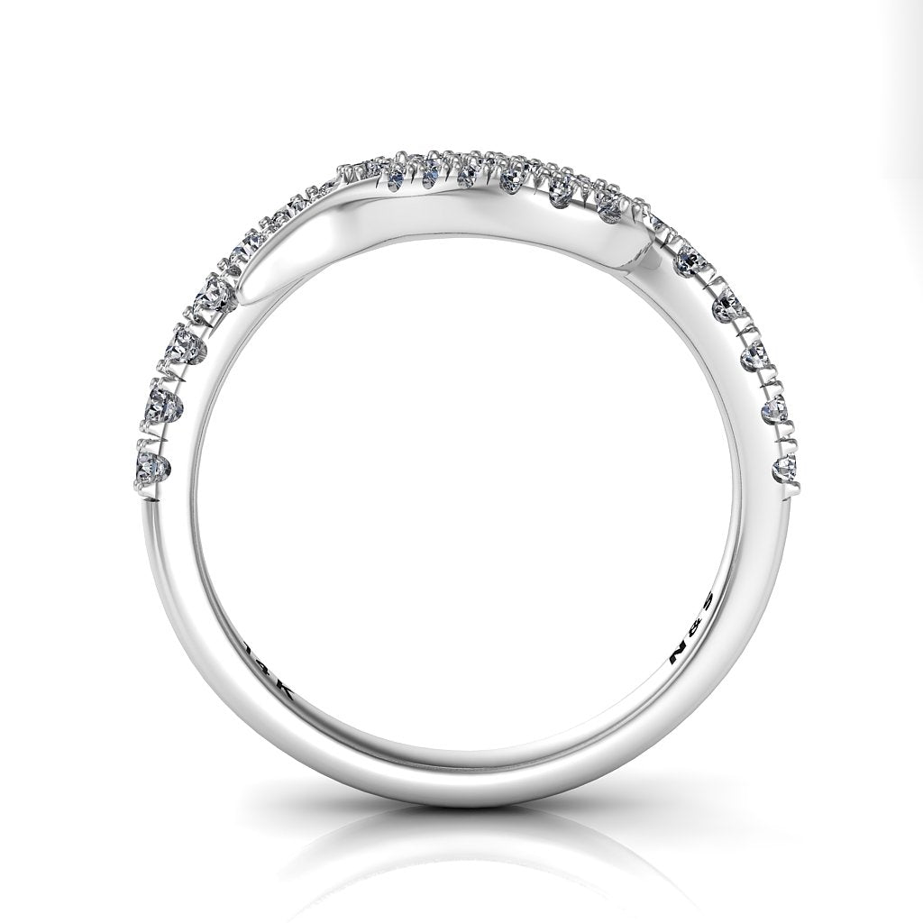 Stylish BFF Diamond Snake Ring 0.53ct tw 14K Gold NIJ007