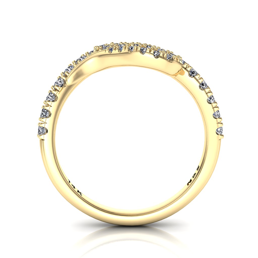 Stylish BFF Diamond Snake Ring 0.53ct tw 14K Gold NIJ007 - North 
