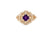 0.44 CT Amethyst Diamond Ring 0.70 CT TW 14K Rose Gold AMR003 - NorthandSouthJewelry