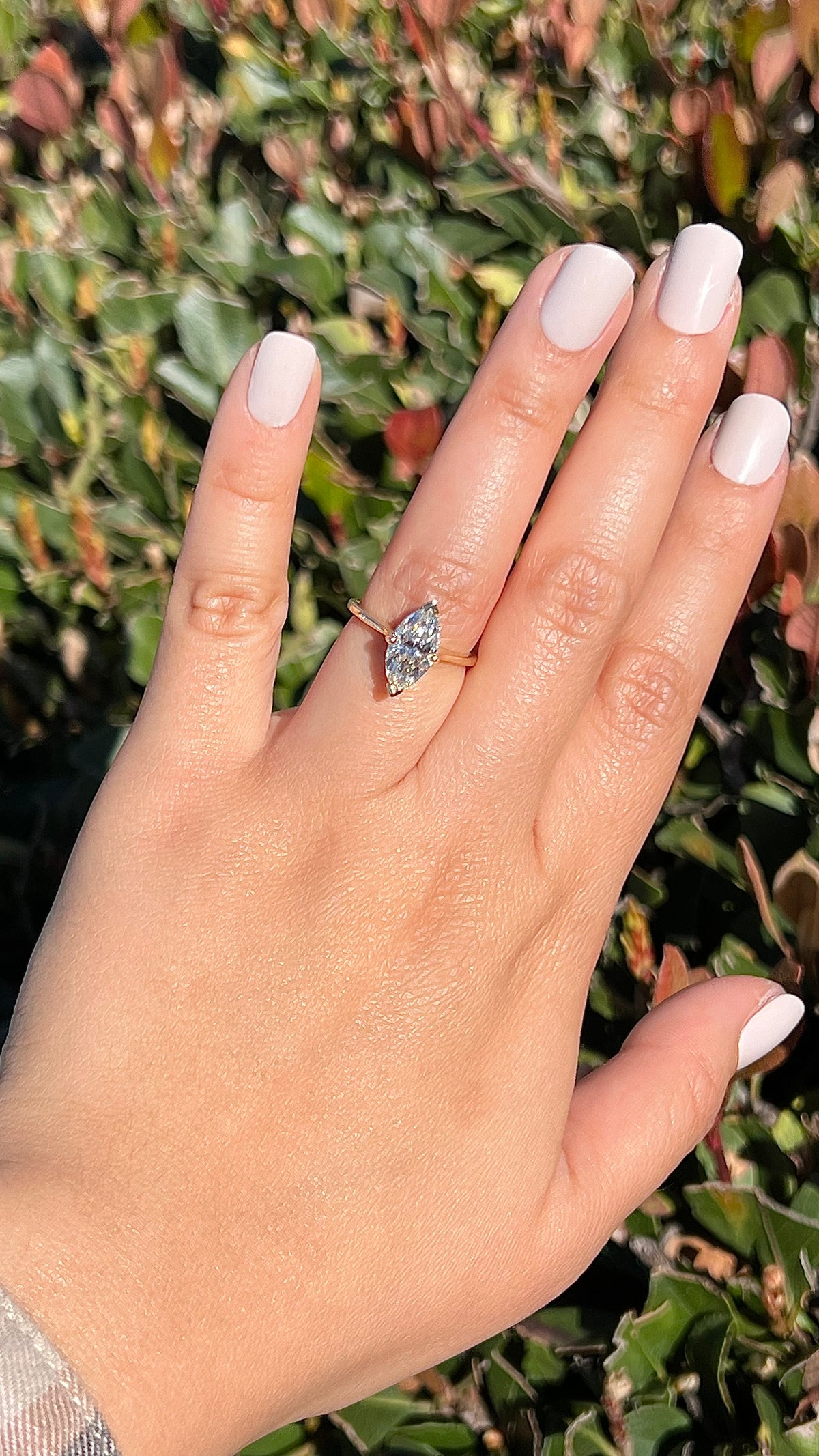 Ava 2.09ct E-VS1 Marquise Cut Lab Grown Diamond Engagement Ring 14K Gold